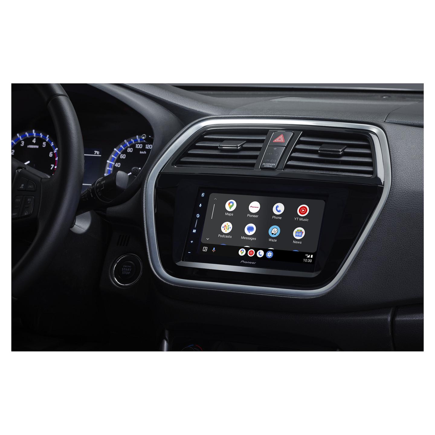 Radio multimedia për veturë Pioneer SPH-DA77DAB, 2 DIN, ekran me prekje 6.8", Apple CarPlay dhe Android Auto pa kabllo, DAB+, Bluetooth, Wi-Fi, 4 × 50 W - Zezë - 6