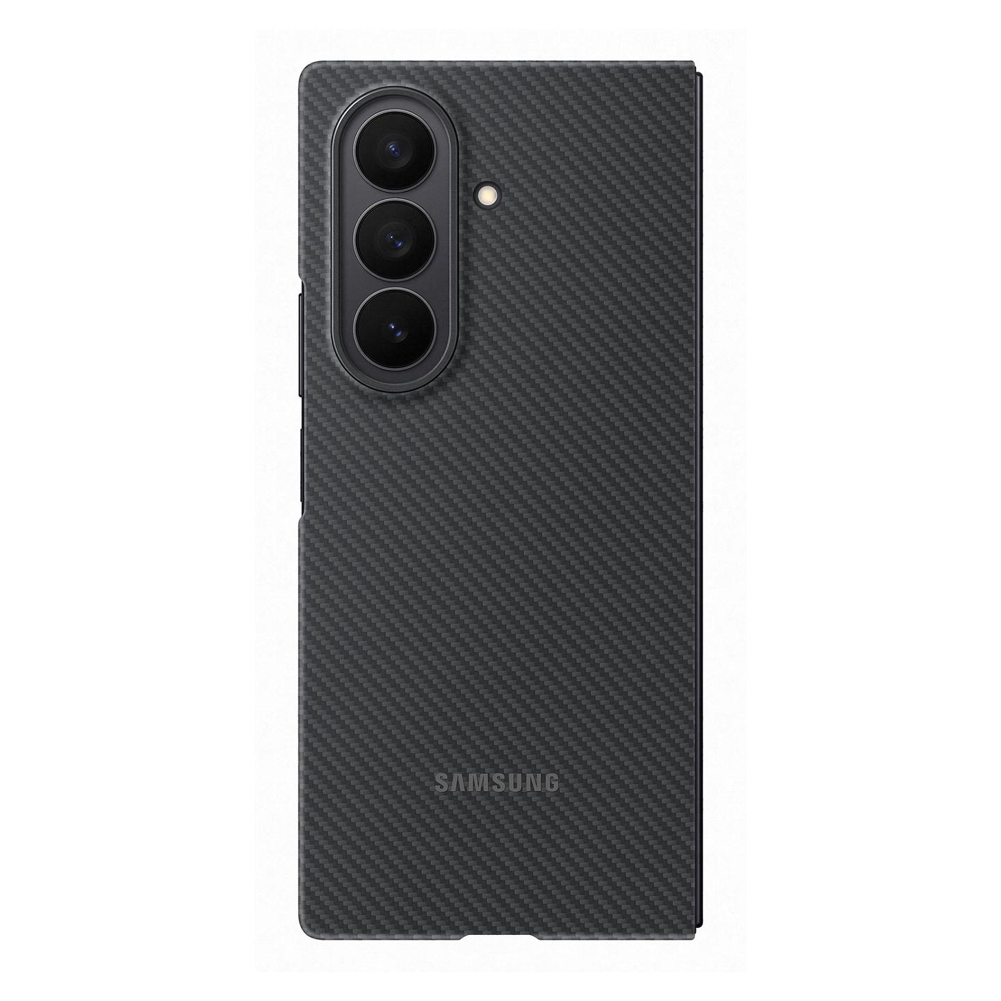 Case për Telefon Samsung Carbon Shield për Galaxy Z Fold7, Aramidë, 0.8mm - Zezë - 3