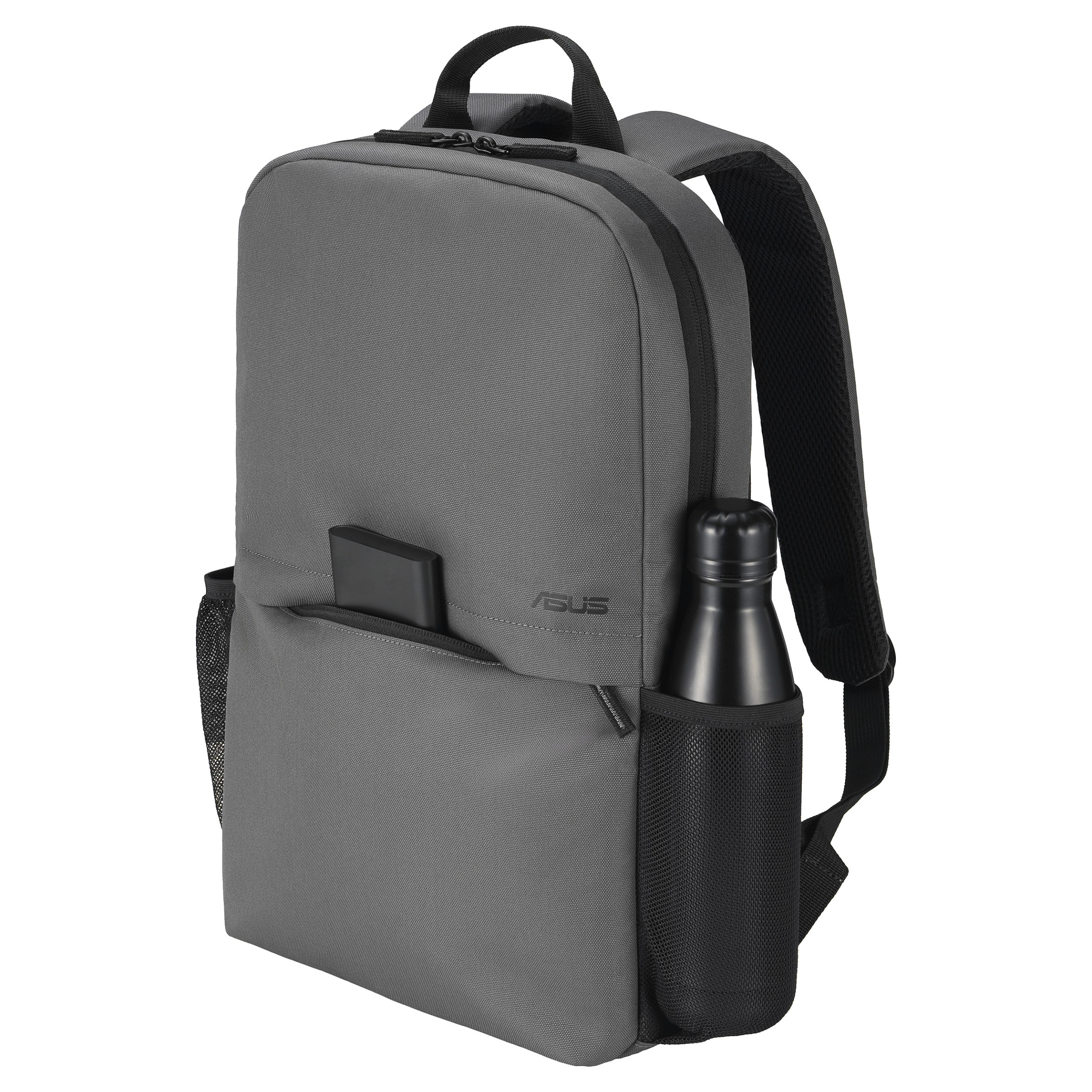 Çantë për laptop ASUS Nereus AP1602 / Backpack / 16" / Water-Resistant Polyester / Padded Laptop Compartment / Front Pocket / Side Pocket - Gri - 4