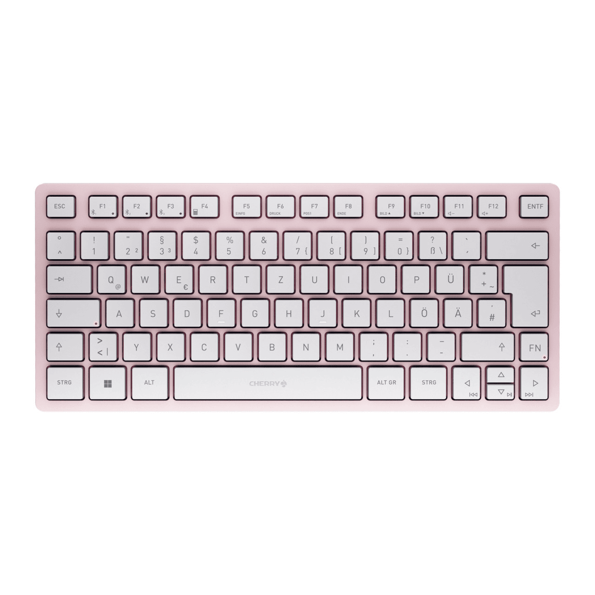 Tastierë pa Kabllo Cherry KW 7100 Mini BT / QWERTZ– Rozë - 1