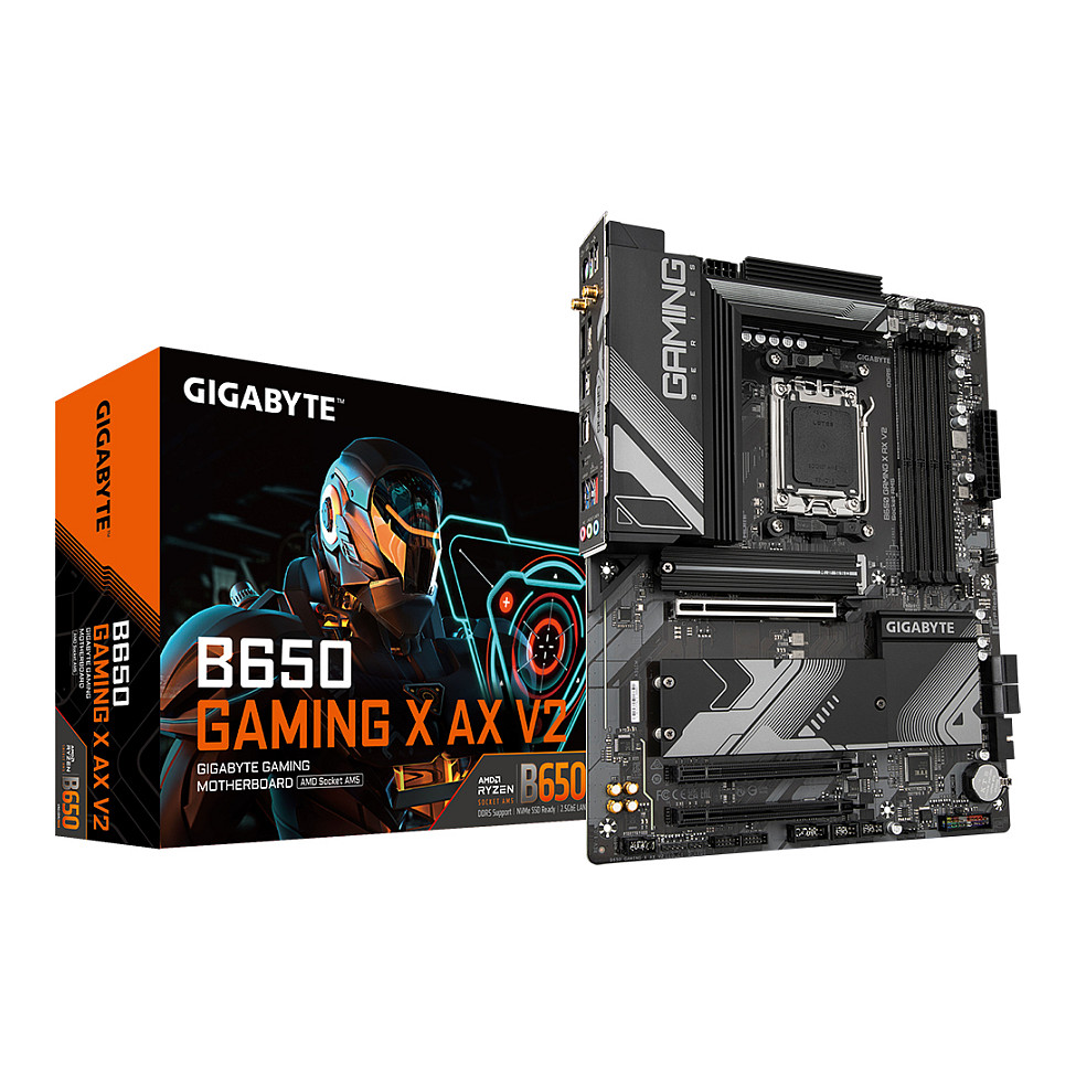 Pllakë Amë AMD AM5 Gigabyte B650 GAMING X AX V2 / DDR5 / HDMI+DP - 1