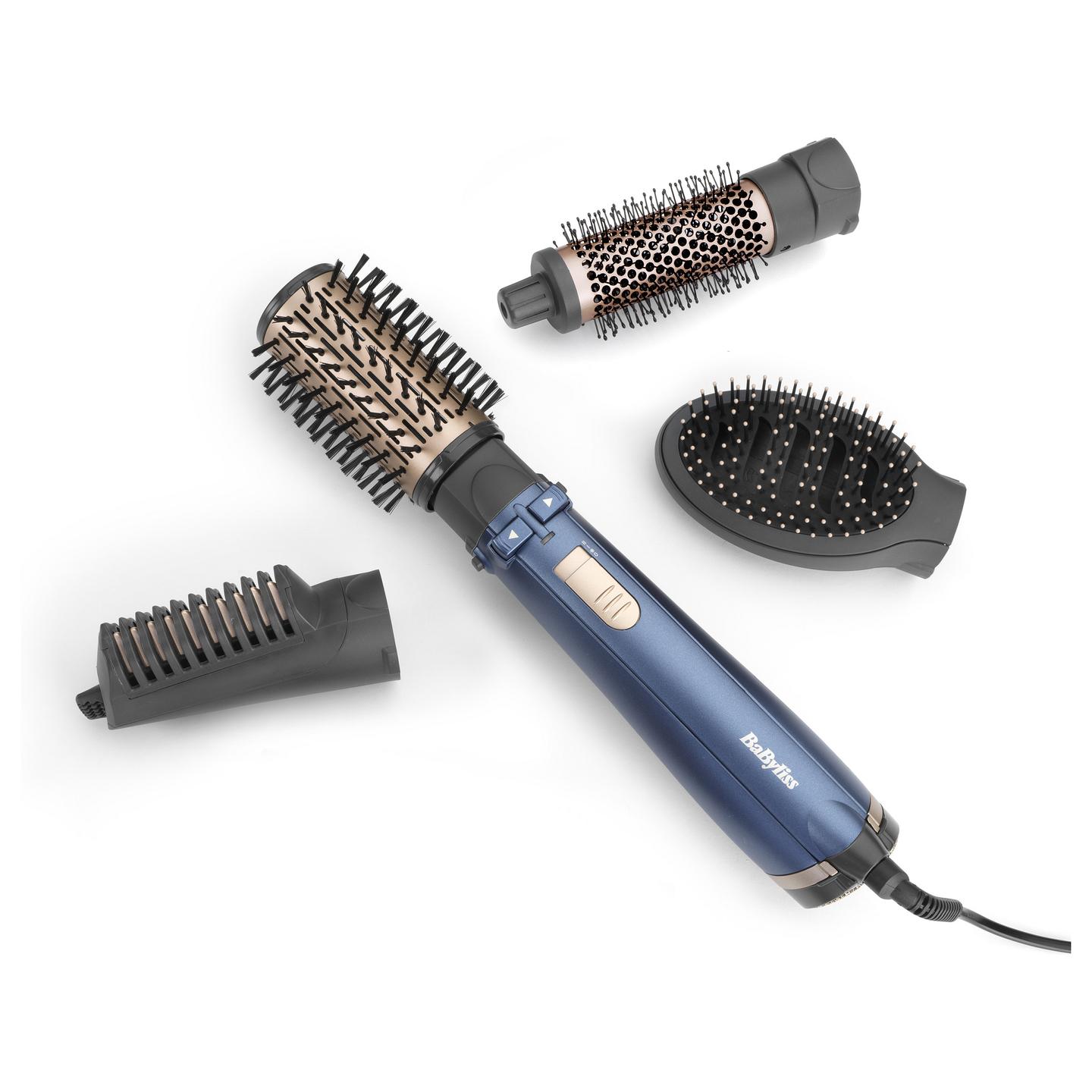 Furçë për Stilimin e Flokëve BaByliss AS965E / Style Pro 1000 / 1000W / 4 Aksesorë / Jonizim / 2 Temperatura – Blu - 9