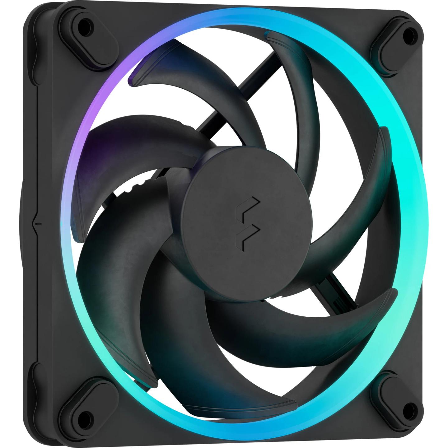 Ftohës për Kasë Fractal Design Momentum 12 RGB / 120mm / PWM / ARGB Gen 2 / 350–2200 RPM – Zezë