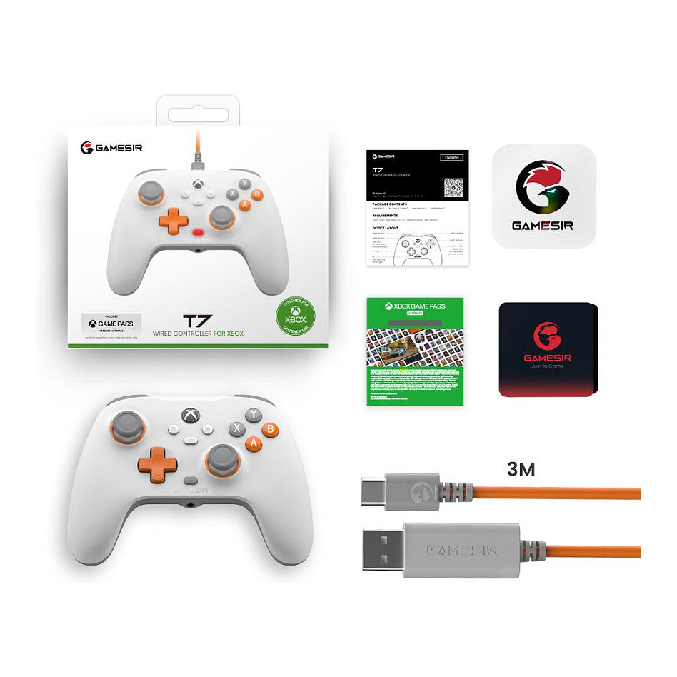 Kontroller GameSir T7 Wired Controller / Xbox Compatible - Bardhë - 6