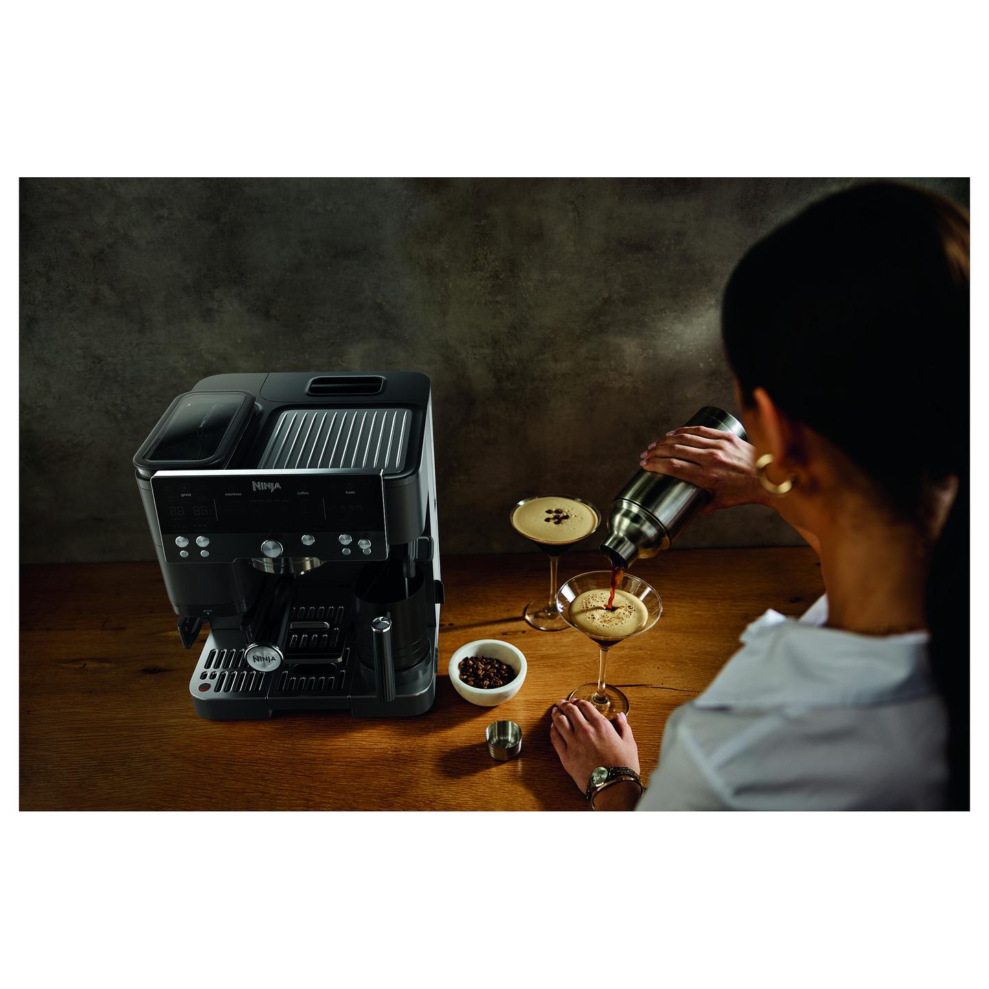 Aparat për Kafe Ninja Luxe Café Premier ES601EUBK, 1650 W, Mulli i Integruar, 25 Nivele Bluarjeje, 2 L – Zezë - 9