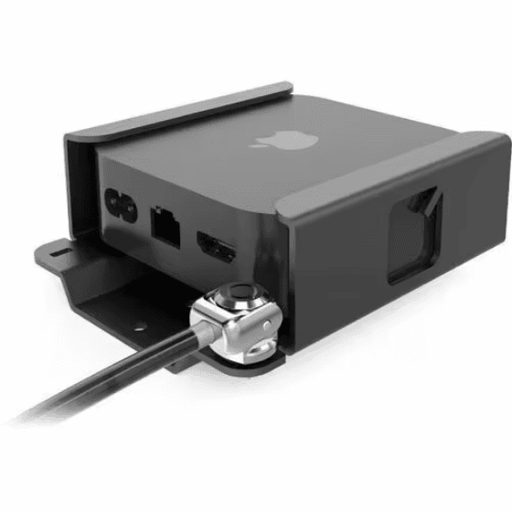 Mbajtëse për Apple TV Compulocks ATVEN43 / Apple TV 4th Gen / Apple TV 4K 1st–3rd Gen / VESA 75x75 & 100x100 / Kyçje me Çelës - Zezë - 1