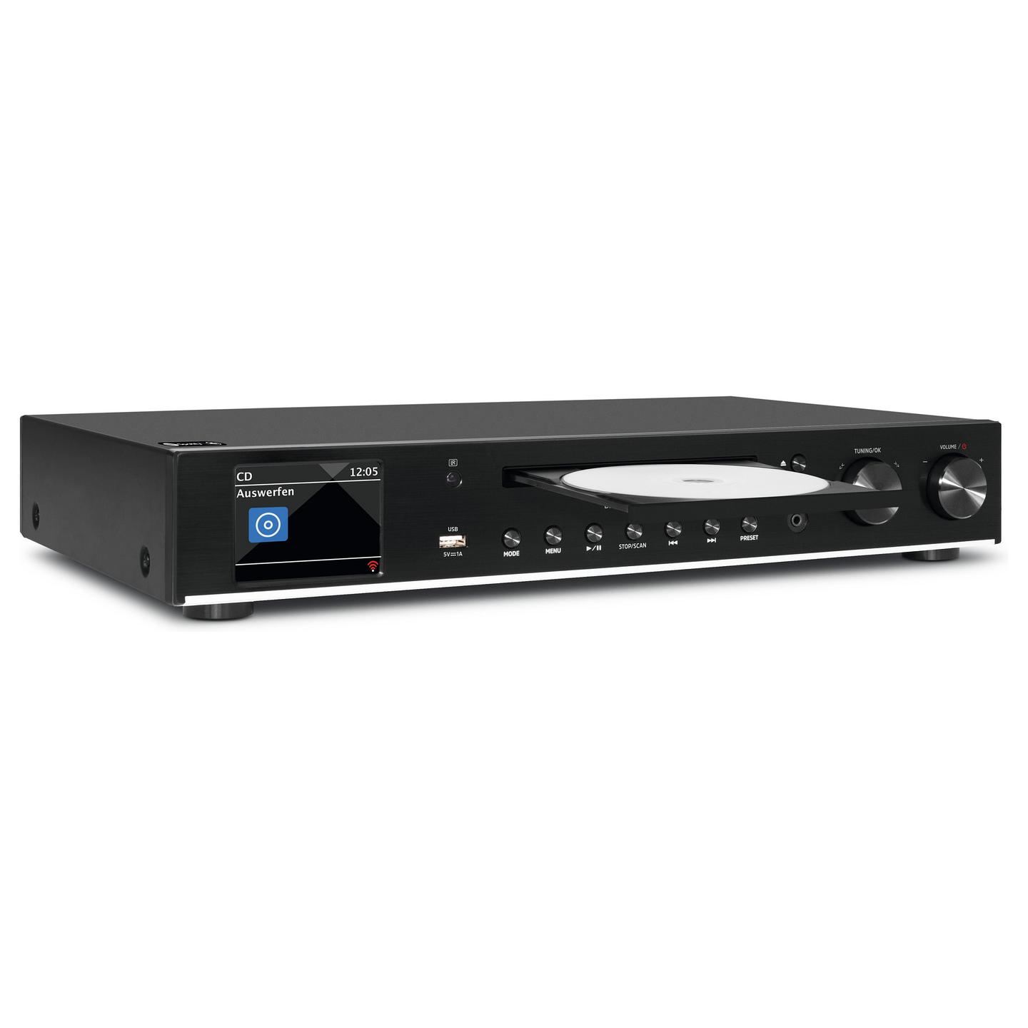 Radio Dixhitale TechniSat DIGITRADIO 143 CD V3, DAB+, FM, Internet Radio, CD/MP3, Bluetooth, Wi-Fi - Zezë - 2
