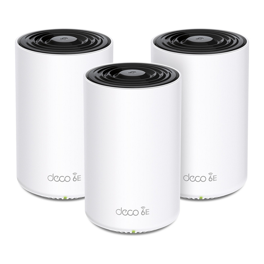 TP-Link Deco XE75 Pro V1 – Sistem Mesh Wi-Fi 6E AXE5400, 3-Pack, 1x2.5GbE + 2xGbE