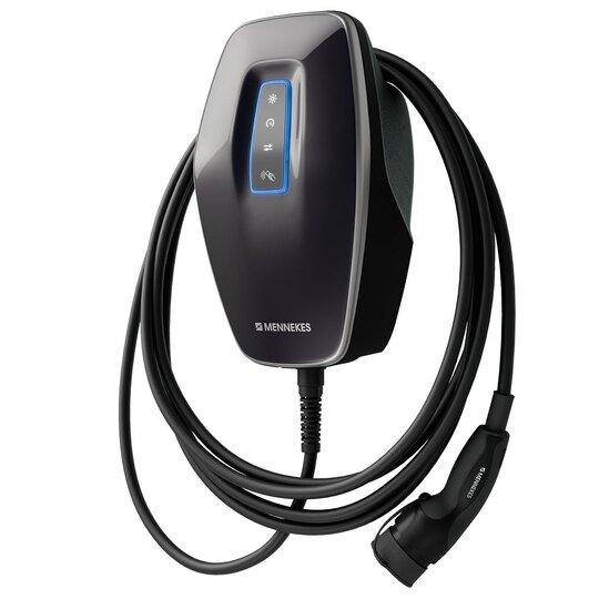 Stacion Karikimi MENNEKES AMTRON 4You 560, 22 kW, Kabllo Type 2 7.5 m, RFID, Wi-Fi, LAN, Matës Energjie MID – Zezë