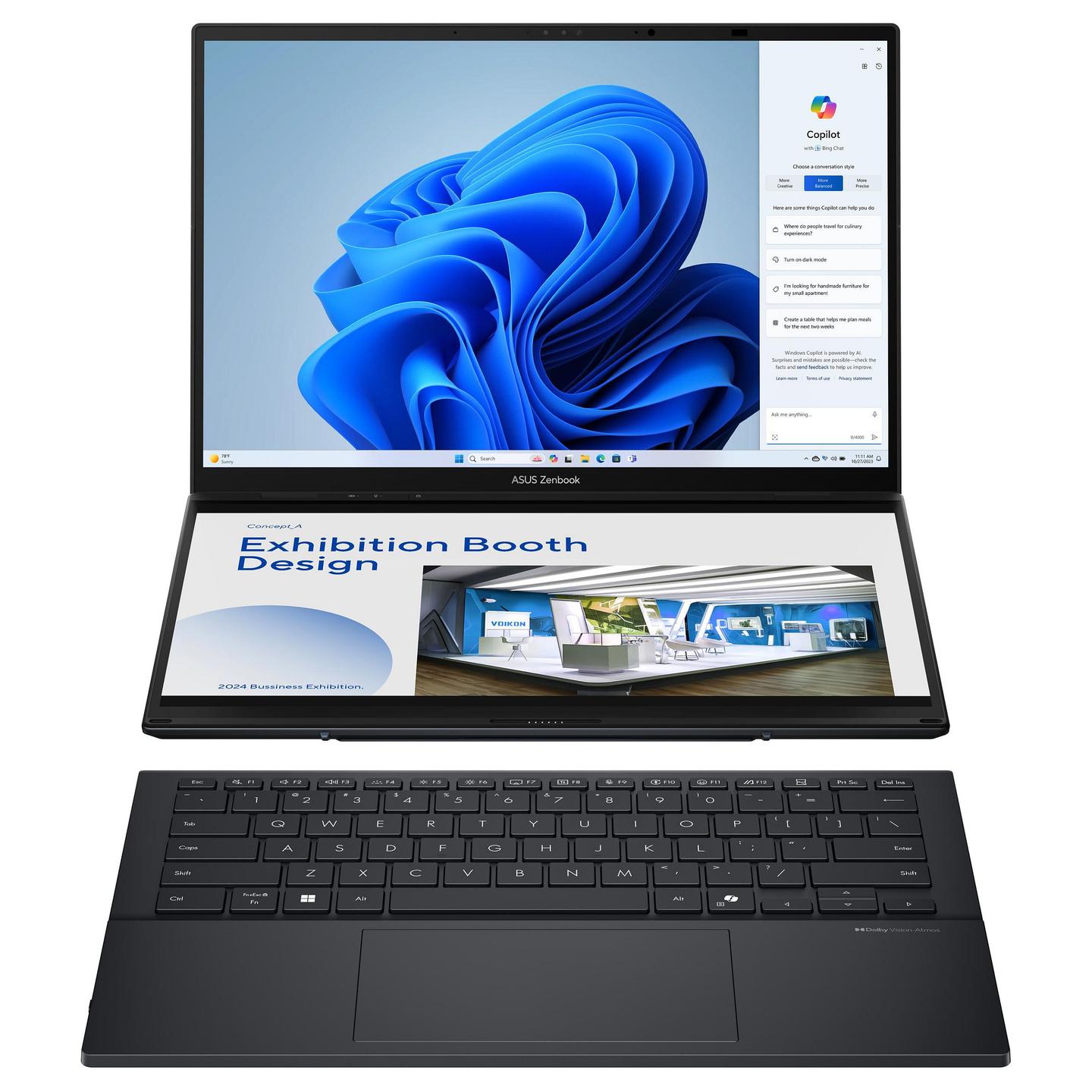 Laptop ASUS Zenbook Duo UX8406CA-ISSQL41X, Ultra 9 285H, 32GB LPDDR5X, 1TB, 14" WUXGA OLED Touch 60Hz, Intel Arc 140T - Hiri - 3