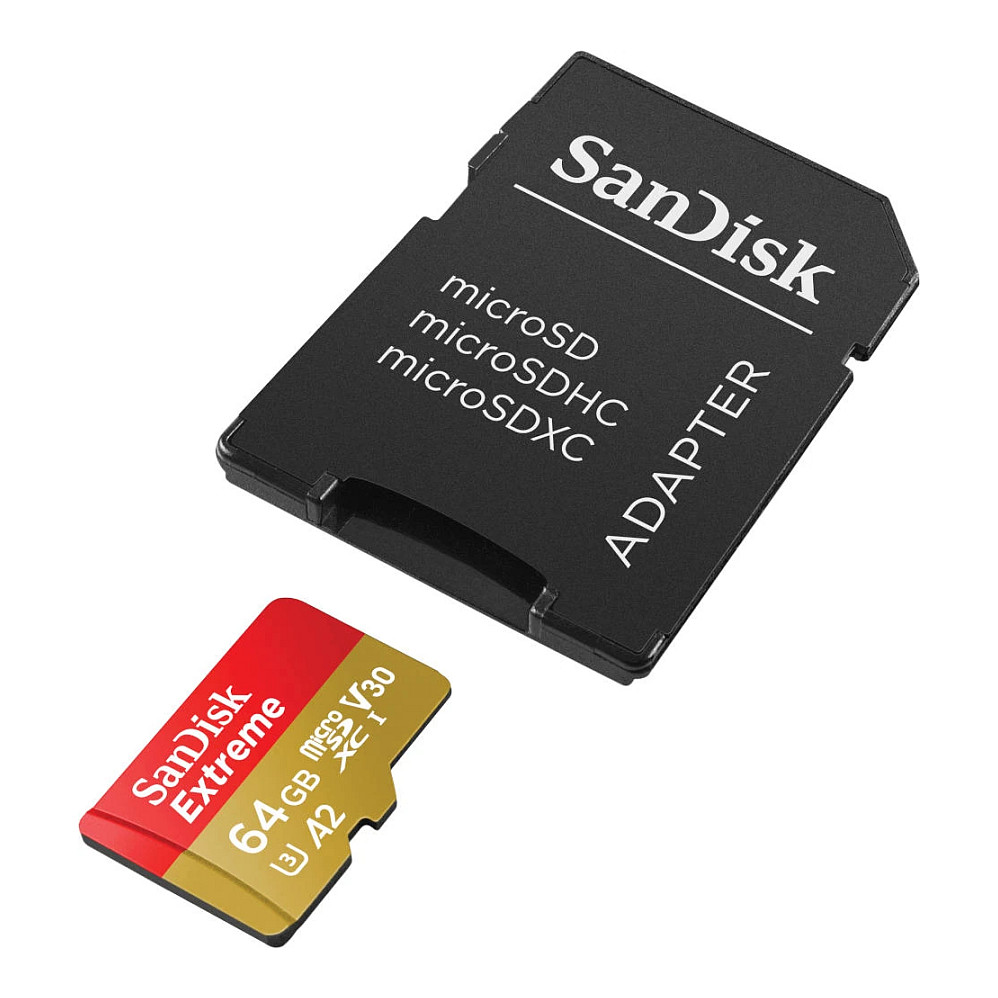 Kartë Memorie SD CARD 64GB SanDisk Extreme microSDXC 170MB/s + Adapter - 2