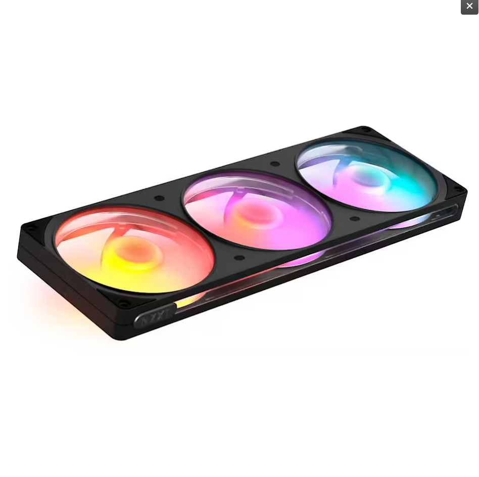 Ftohës për Kasë NZXT F360 / 360mm / 500-2400 RPM / ARGB / PWM – Zezë