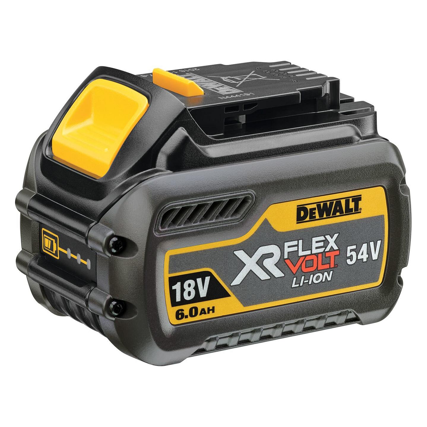 Bateri DeWALT DCB546-XJ XR FLEXVOLT, 18V/54V, 6Ah, Li-Ion - Verdhë/Zezë