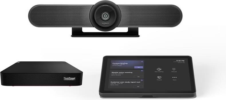 Sistem për Konferencë Logitech Bundle TAP Small Room / Rally Bar Mini / Lenovo Core Gen2 Ultra 7 / 4K / 10.1" Touch / Teams Rooms - Zezë