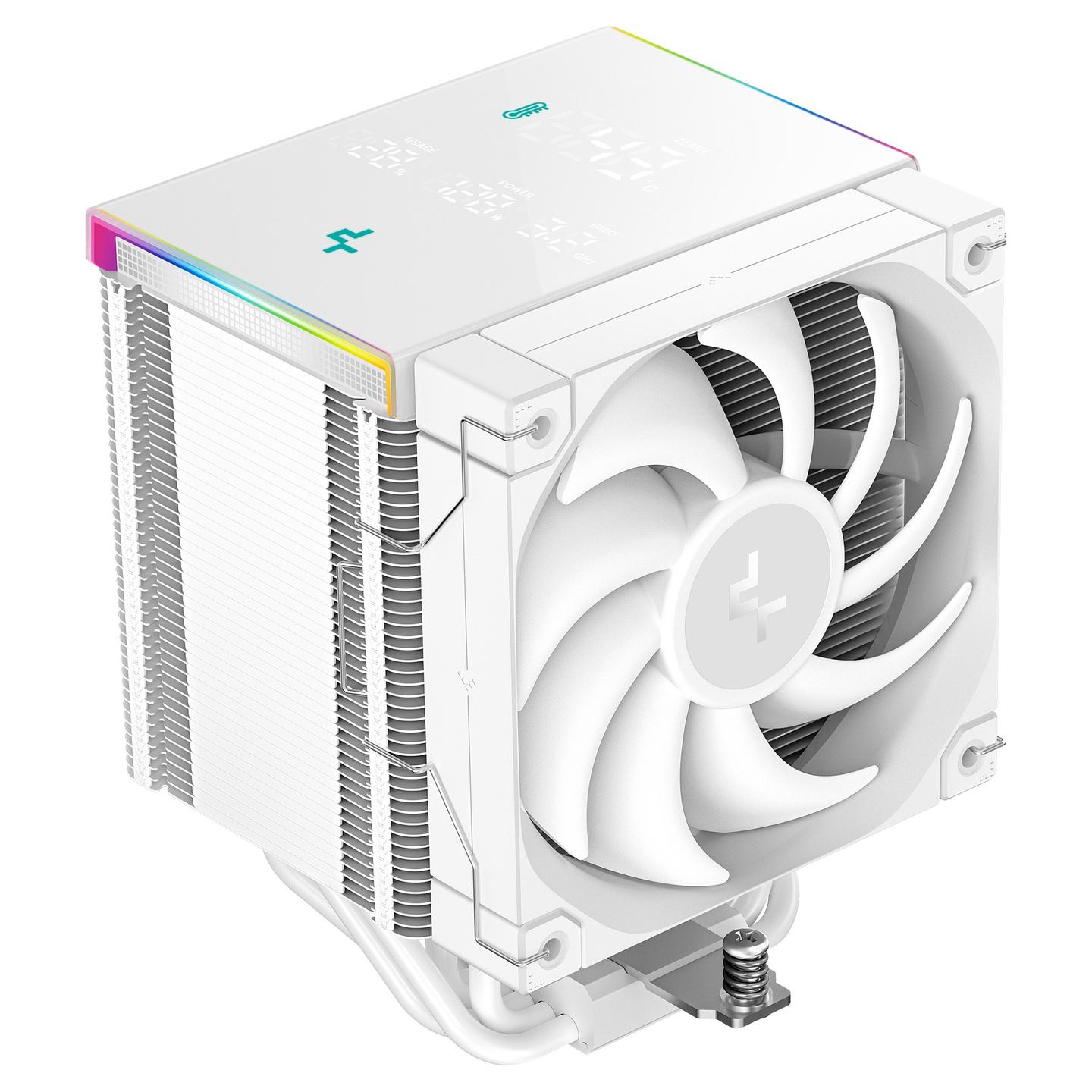 Ftohës për procesor DeepCool AK500 Digital Pro WH / 120mm / LCD - Bardhë - 1