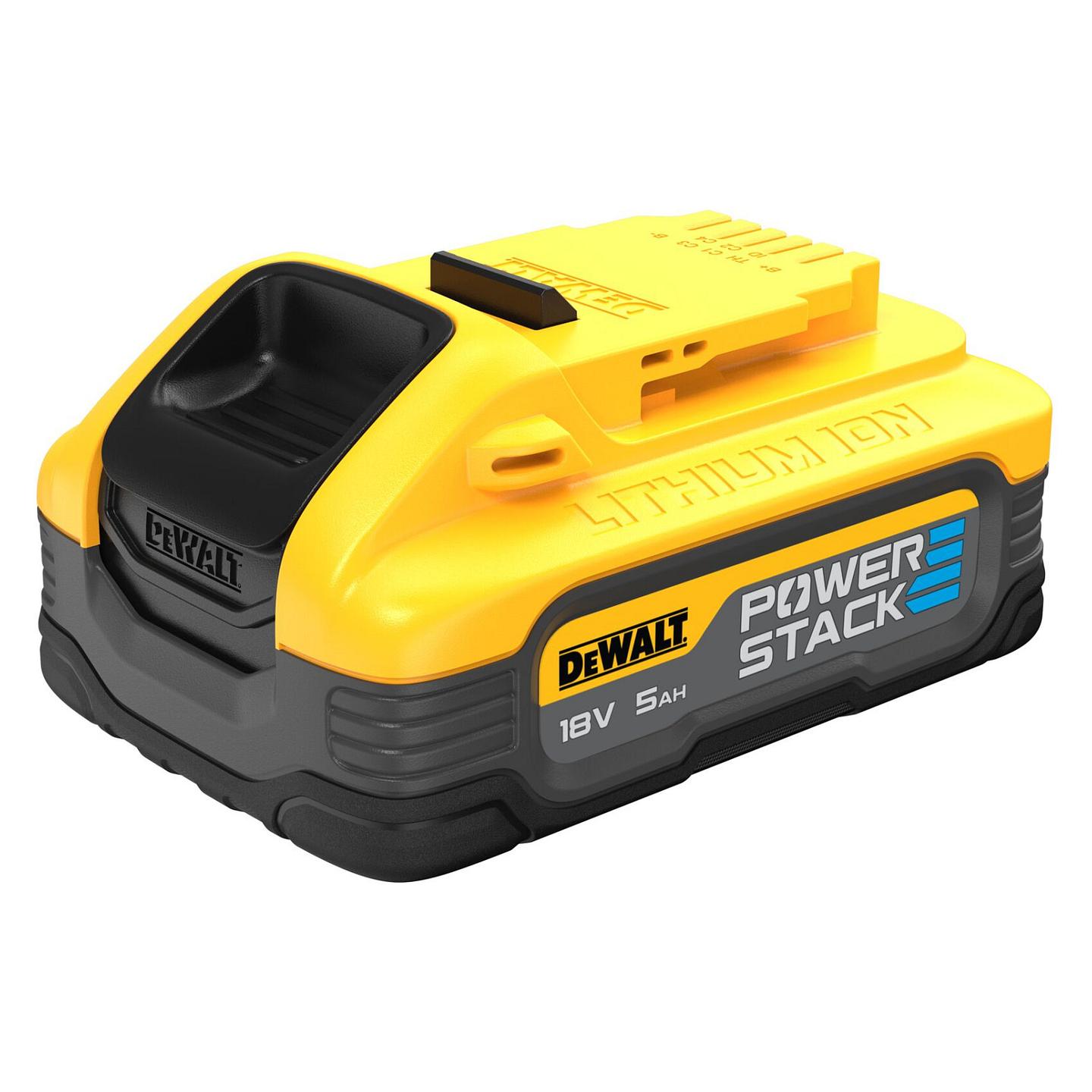 Set Bateri DeWALT DCBP518H2-XJ XR POWERSTACK, 18V, 2×5Ah, Li-Ion - Verdhë/Zezë - 4
