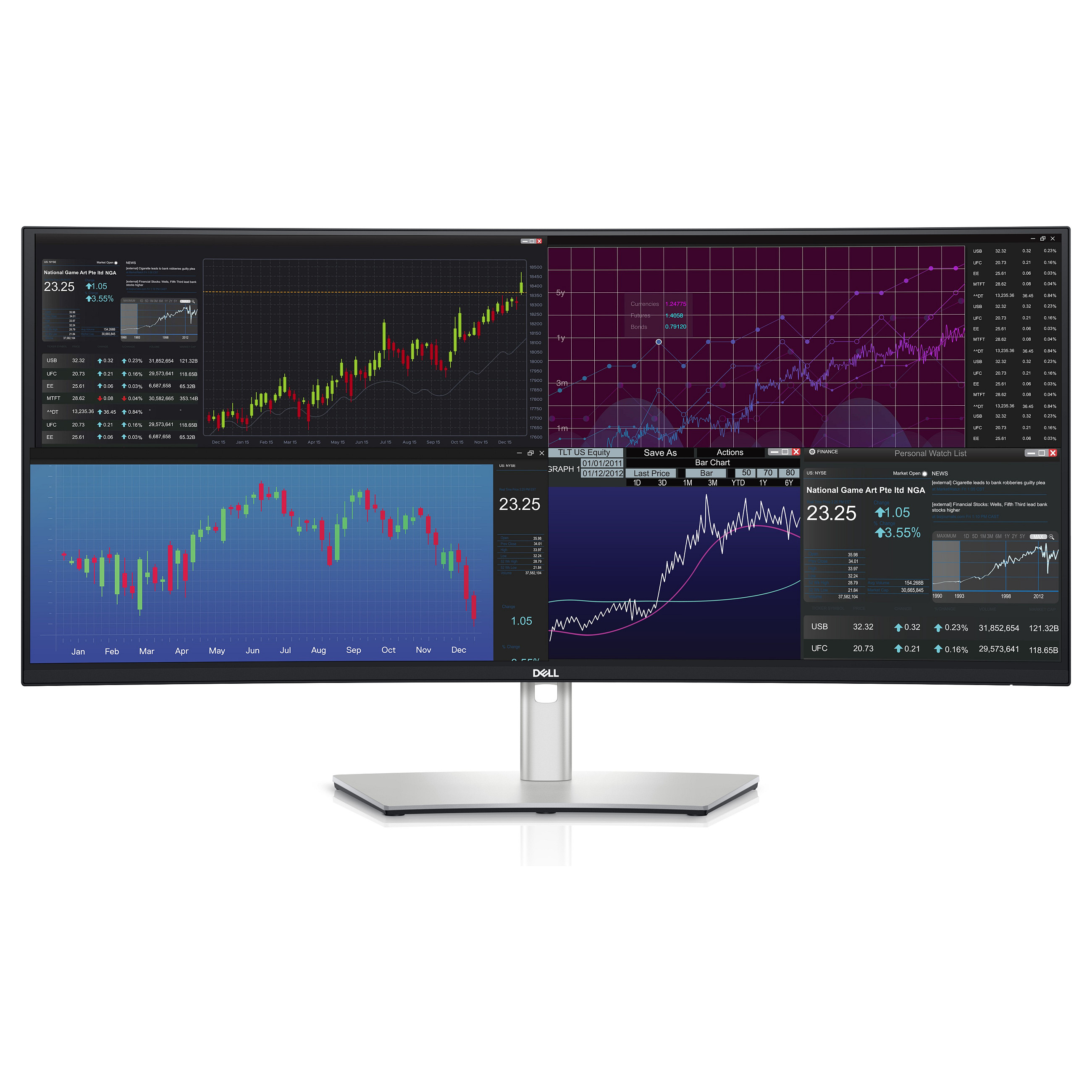 Monitor të Lakuar & UltraWide 96.5cm/38" (3840x1600) Dell U3824DW UltraSharp Curved USB-C Hub Quad HD 8ms IPS Panele e Zezë - 2