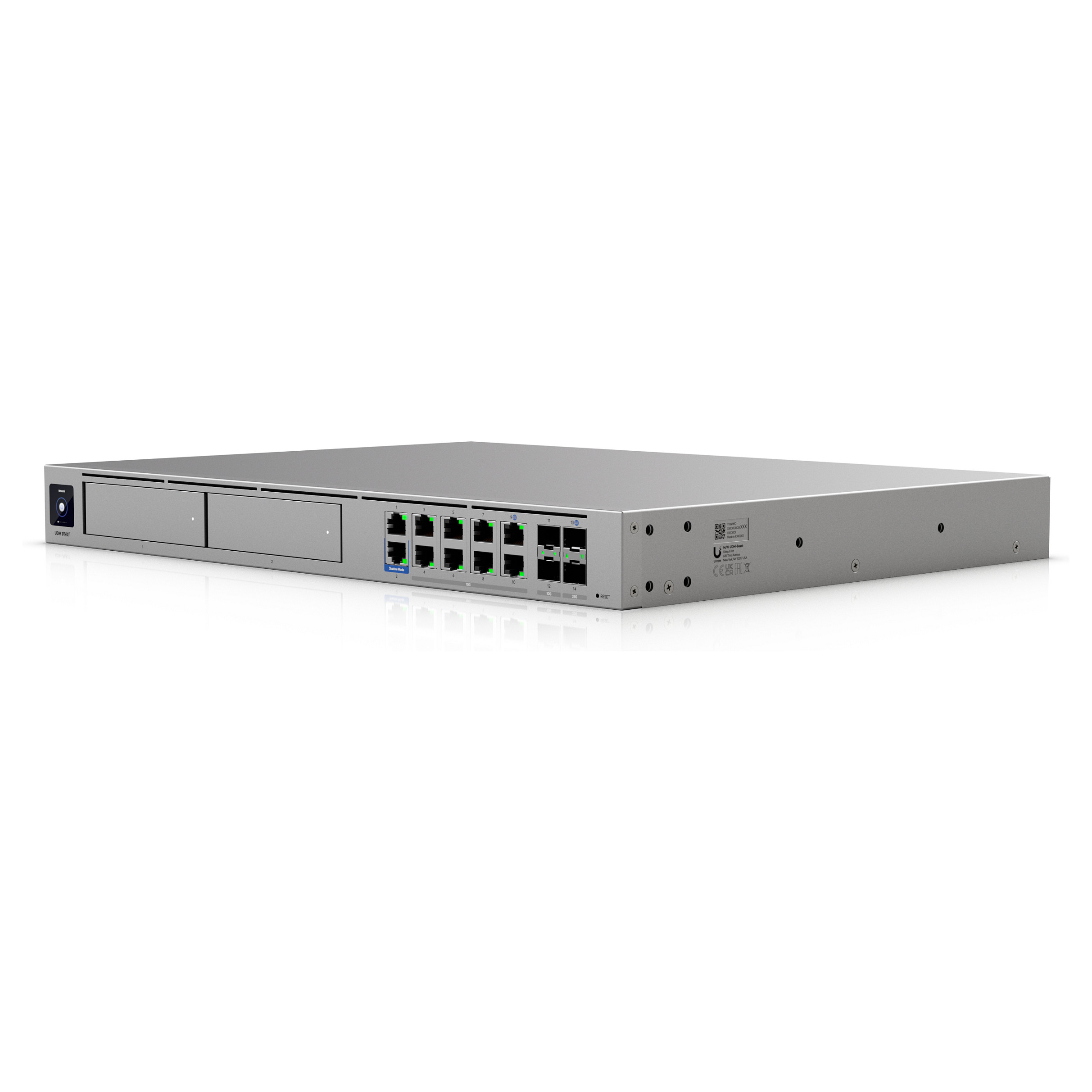 Ubiquiti UniFi Dream Machine Beast UDM-Beast – Enterprise Cloud Gateway, 25GbE SFP28, 10GbE, IDS/IPS 25Gbps, UniFi Controller, 1U Rackmount - 5