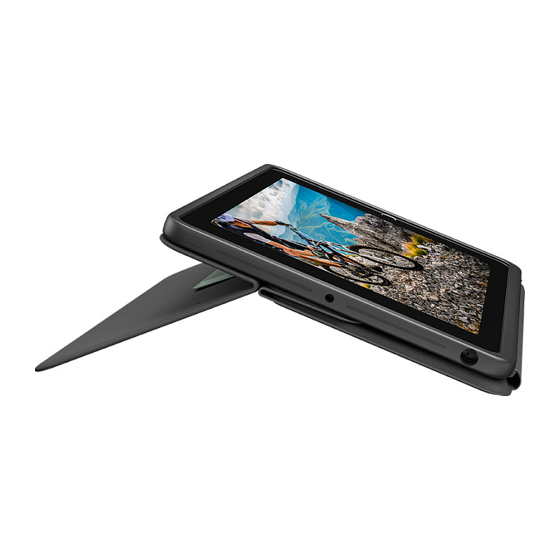 Tastierë për Tablet Logitech Rugged Folio / iPad 7th, 8th & 9th Gen / QWERTY Pan Nordic / Smart Connector / Mbrojtje ndaj Goditjeve / Rezistente ndaj Derdhjeve – Gri - 4