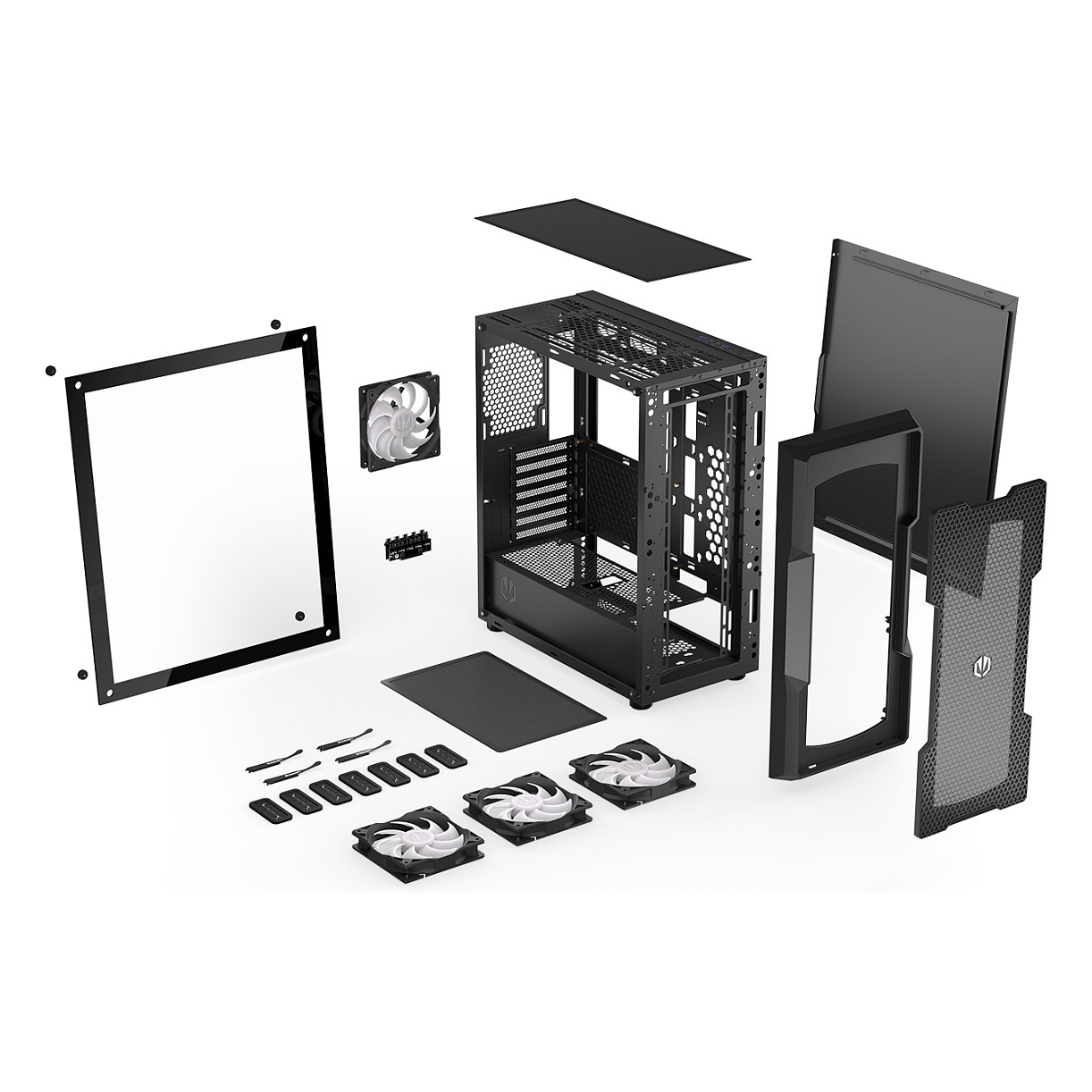 Kasë PC ENDORFY Regnum 400 ARGB / Tower / ARGB / 4x 120mm Fan - Zezë - 30