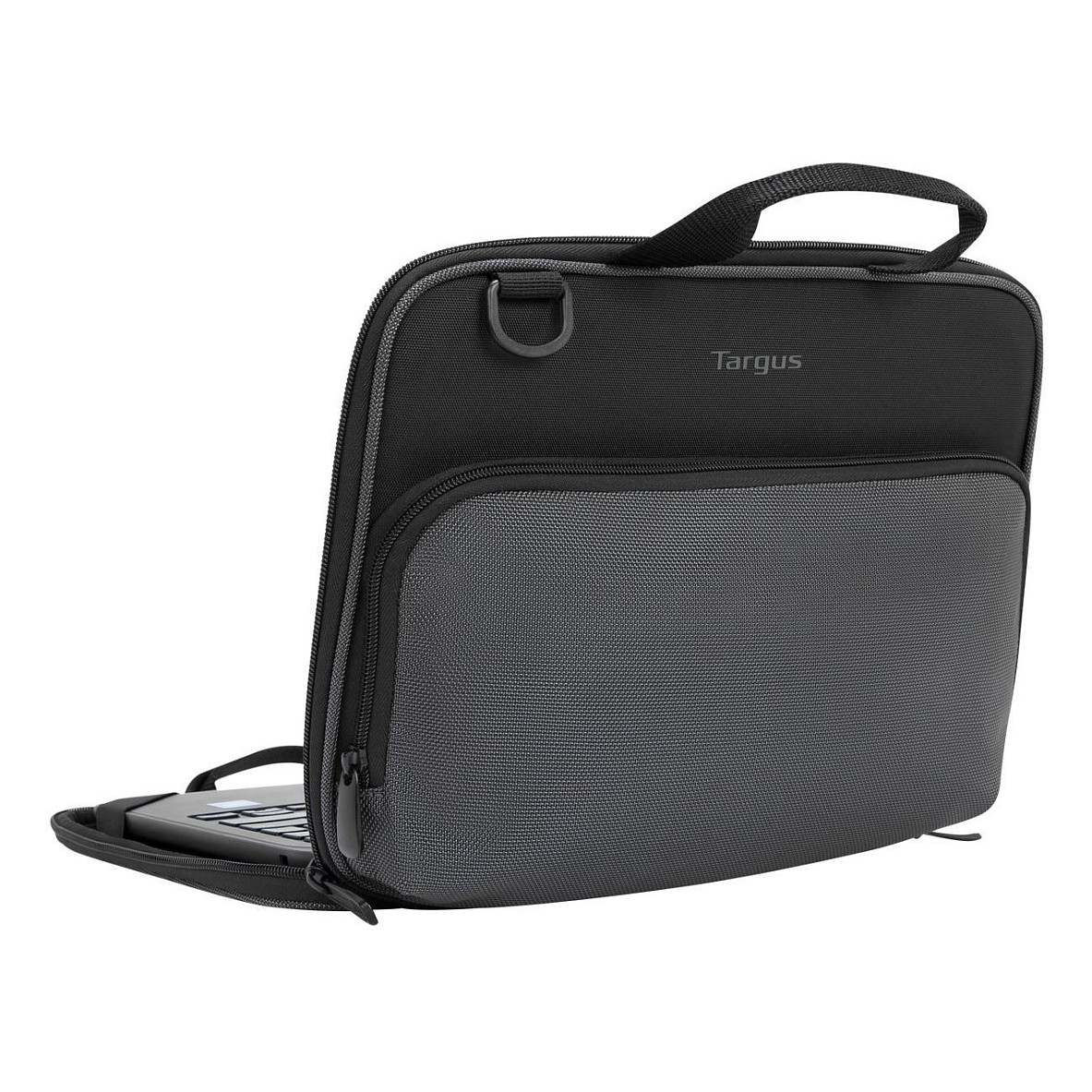 Çantë për Laptop Targus Work-in Essentials TED006GL / Briefcase / 11.6" / Polyurethane / Soft Lining / Elastic Straps / Front Pocket / Detachable Shoulder Strap - Zezë/Gri - 3