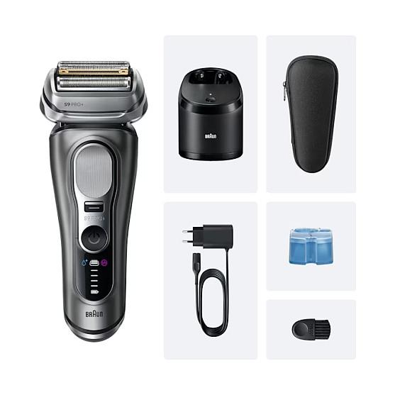 Makinë e rrojës për meshkuj Braun Series 9 Pro+ 9655cc / 5+1 Shaving Elements / ProTrimmer / Pro SensoAdapt / 40° / Wet & Dry / SmartCare 5-in-1 – Gri - 2