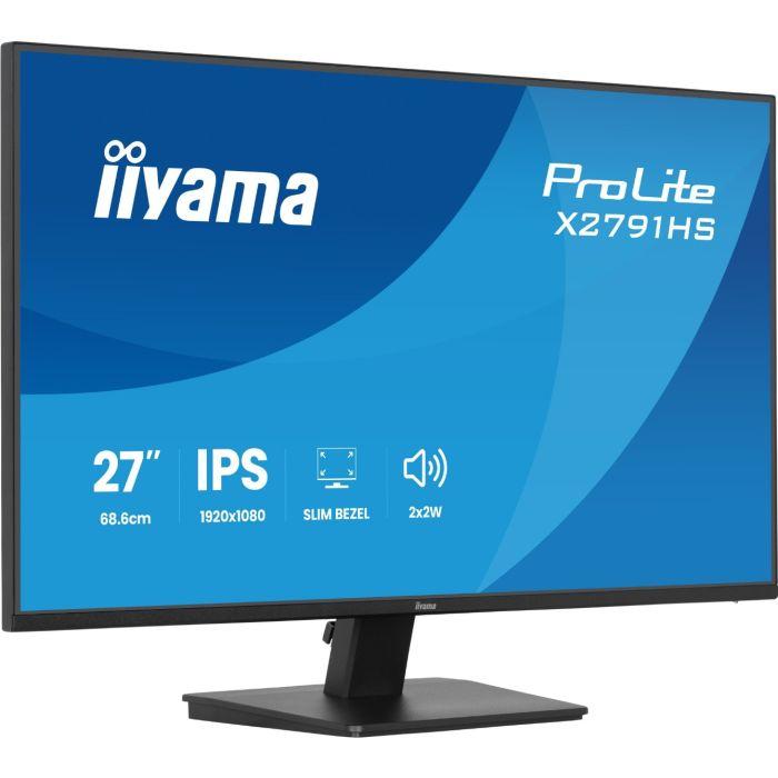 Monitor iiyama ProLite X2791HS-B1, 27", Full HD, IPS, 120Hz, 1ms MPRT, HDMI, DisplayPort, altoparlantë 2 × 2W – Zezë - 3