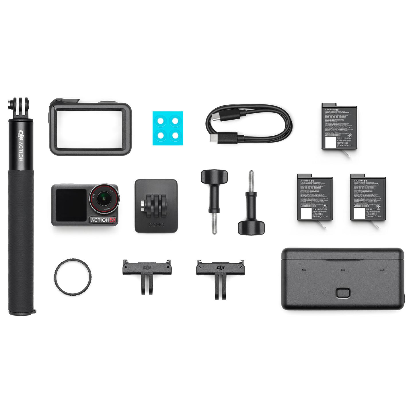 Video Kamera DJI Osmo Action 5 Pro Adventure Combo, 4K, 120fps, 1/1.3" CMOS, 155°, 47GB - Zezë - 10