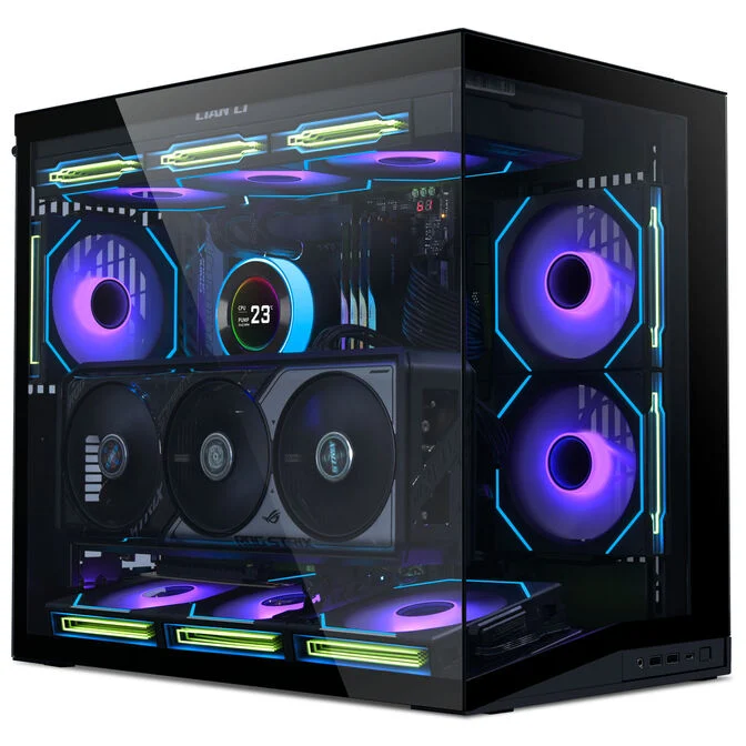 Kasë PC Lian Li O11 Dynamic Mini V2 / Mini Tower / ATX / 9x 120mm Fan Support / Tempered Glass / Mesh / 360mm Radiator - Zezë