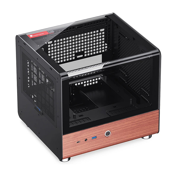 Kasë PC JONSBO TK-0 / Mini Tower / Mini-ITX / Tempered Glass / Wood - Zezë - 29