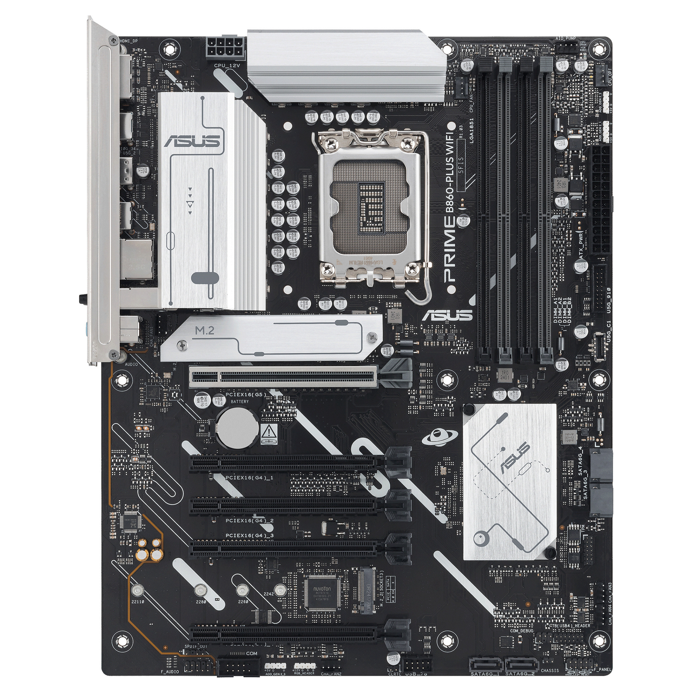 Pllakë Amë MB Intel LGA1851 ASUS PRIME B860-PLUS WIFI DDR5 - 2