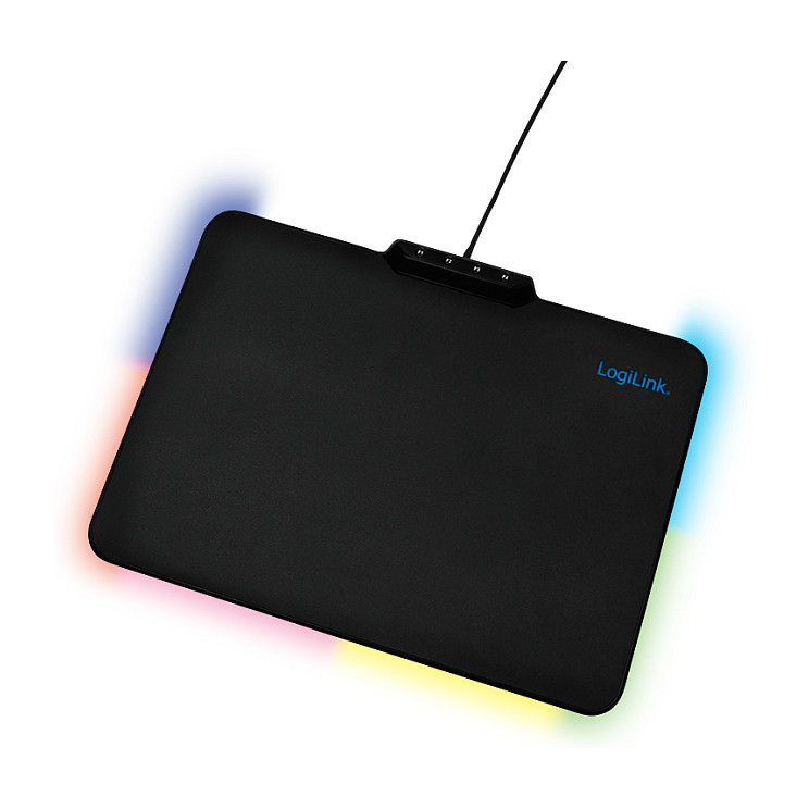 Mauspad Gaming LogiLink ID0155 / 360 x 260mm / Silikon / RGB LED / Anti-rrëshqitës - Zezë - 6