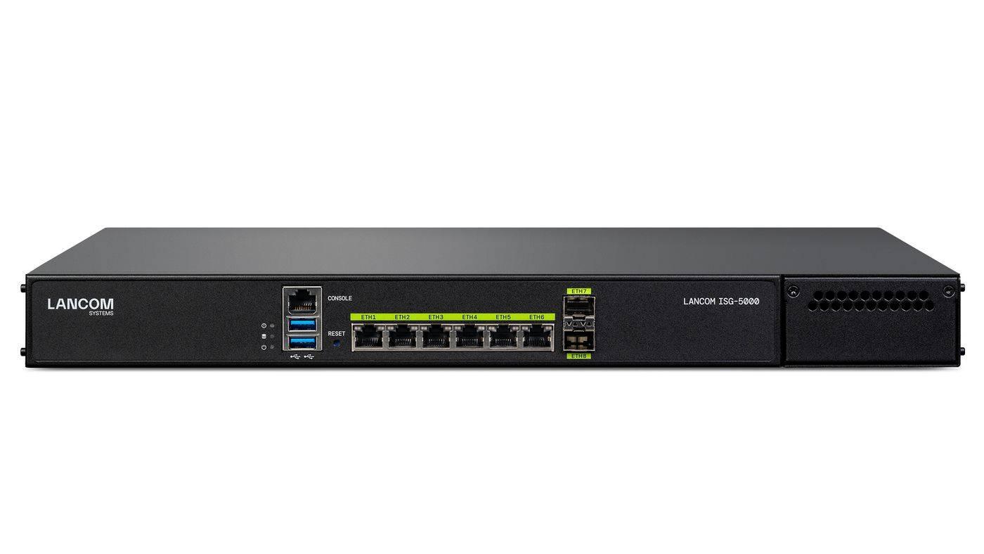 LANCOM, ISG-5000 (EU), Ruter, SD-WAN, VPN, 6× Gigabit Ethernet + 2× 10G SFP+, Firewall, VLAN, Rack 1U, Zezë - 1