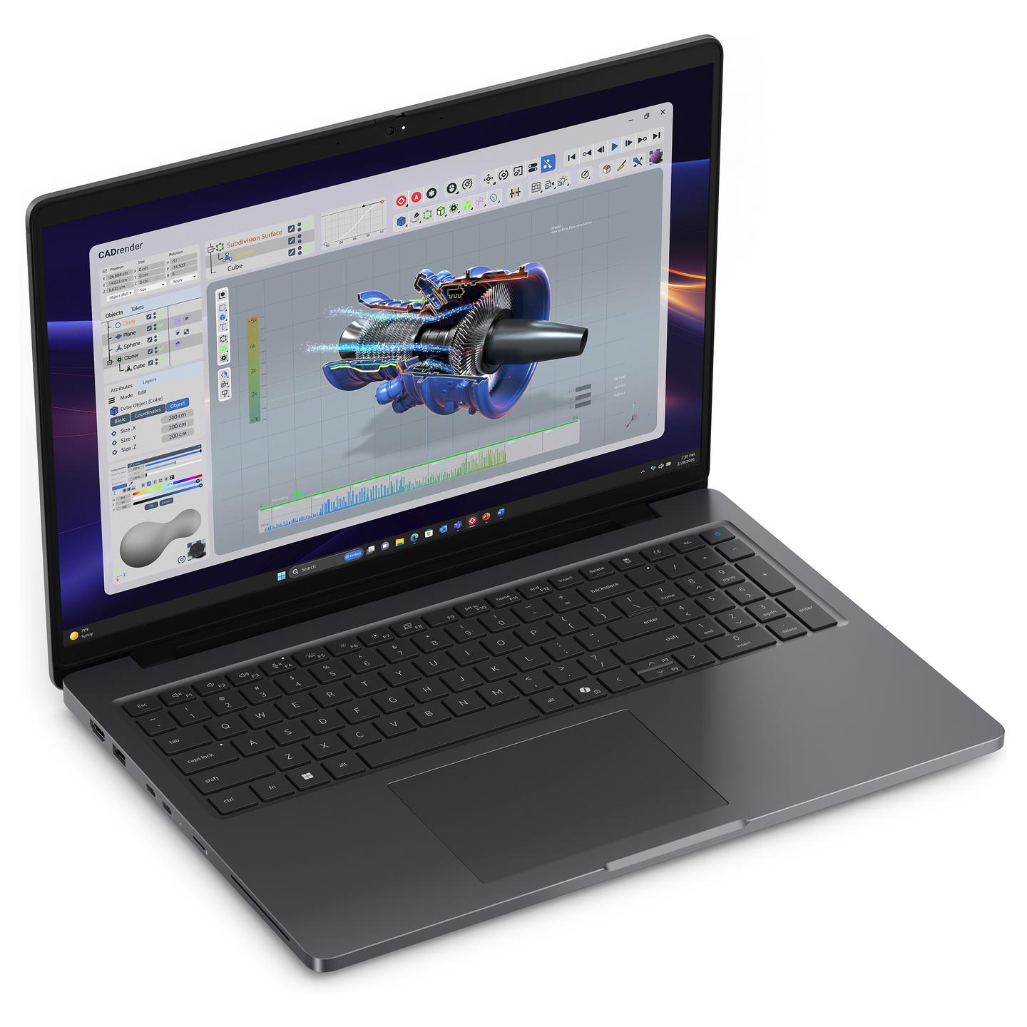 Laptop Dell Pro Precision 5 16 PW516261, Core Ultra 7 366H, 32GB LPDDR5X, 1TB, 16" WUXGA 60Hz, RTX PRO 500 Blackwell 6GB - Hiri - 2