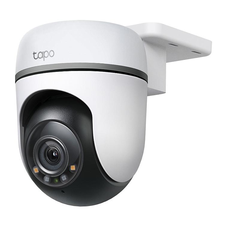 Kamerë Sigurie IP CCTV TP-Link Tapo TC41 V2, 2K 3MP, 3.99 mm, 73.5°, Wi-Fi, Pan & Tilt 360°, IR 30 m, Color Night Vision, Audio 2-Drejtimësh, IP65, 3 m - Zezë/Bardhë - 1