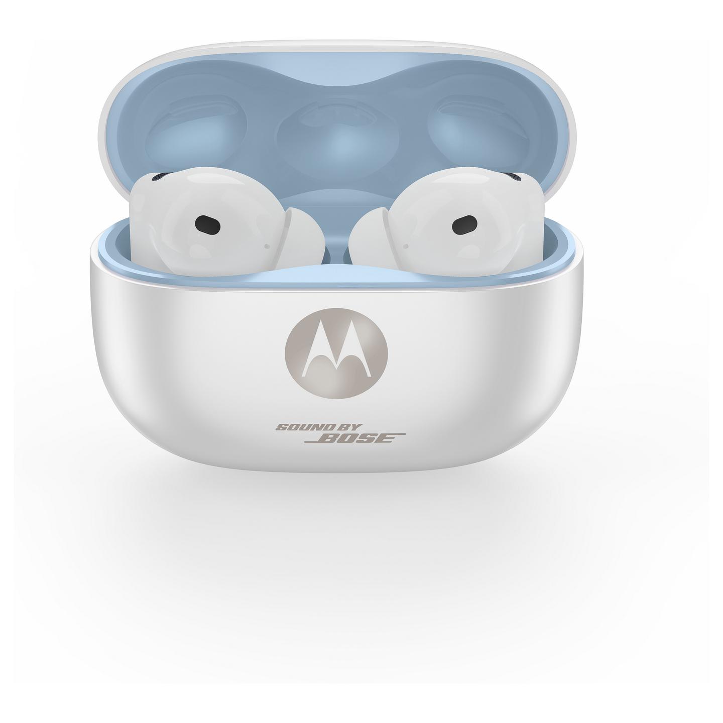 Kufje pa kabllo Motorola moto buds 2 plus / Sound by Bose / 11 mm + Knowles / Bluetooth 6.0 / ANC / LHDC4 + LHDC5 / 40 orë - Bardhë - 8