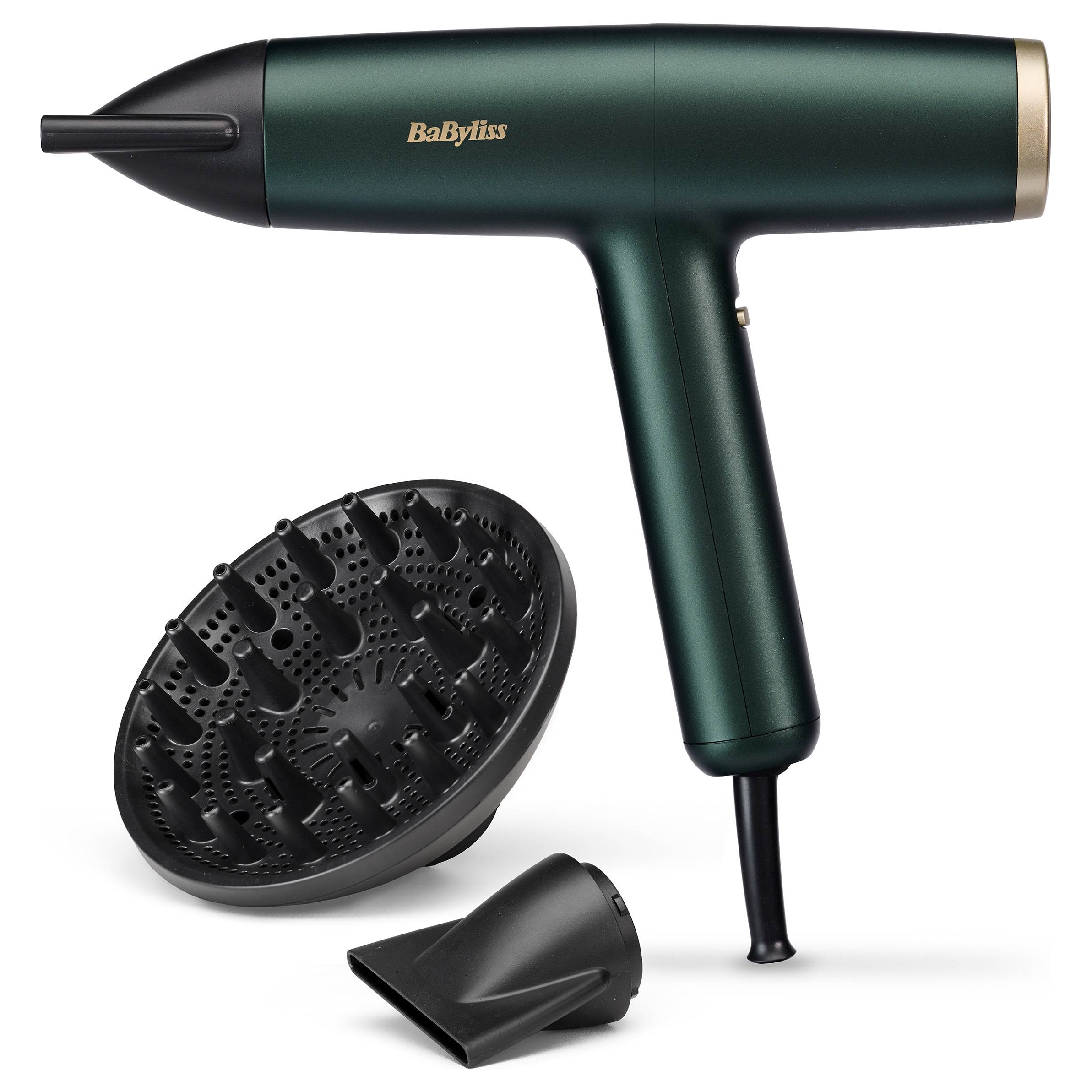 Tharëse për flokë BaByliss Air Power Pro / 200km/h / Ionic / Ceramic / Concentrator / Diffuser / 2.5m – Gjelbër - 2