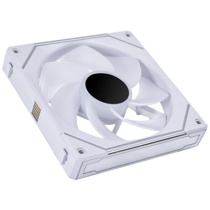 Ftohës për Kasë Lian Li UNI FAN SL Infinity 140 Reverse Blade / 140mm / PWM / ARGB / 200–1600 RPM / 71.6 CFM / 2.95 mmH₂O – Bardhë - 2