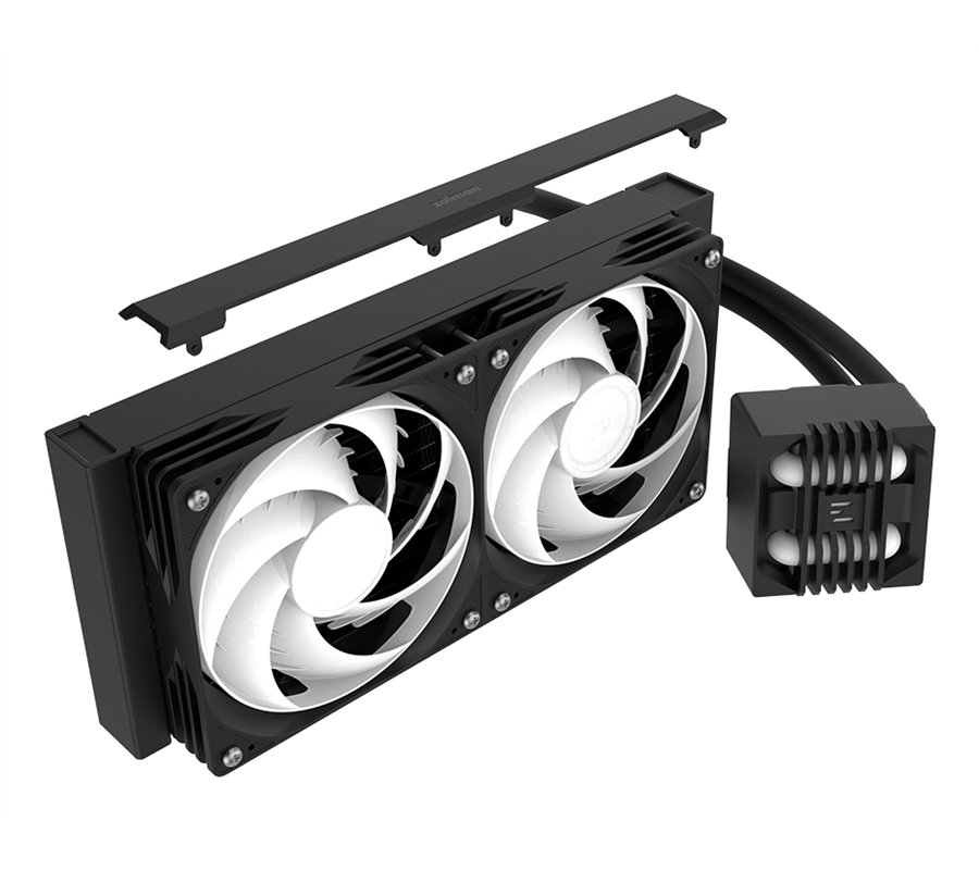 Ftohës për Procesor Zalman ALPHA2 SE A24 / 240mm / 2x120mm / ARGB / PWM / AIO - Zezë - 3
