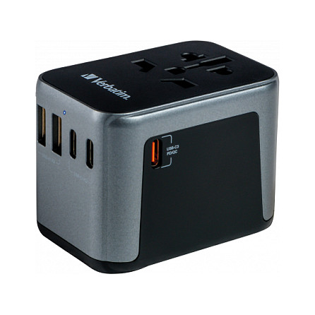 Adapter Verbatim Universal Travel Adapter UTA‑03 / USB‑A / USB‑C - 10