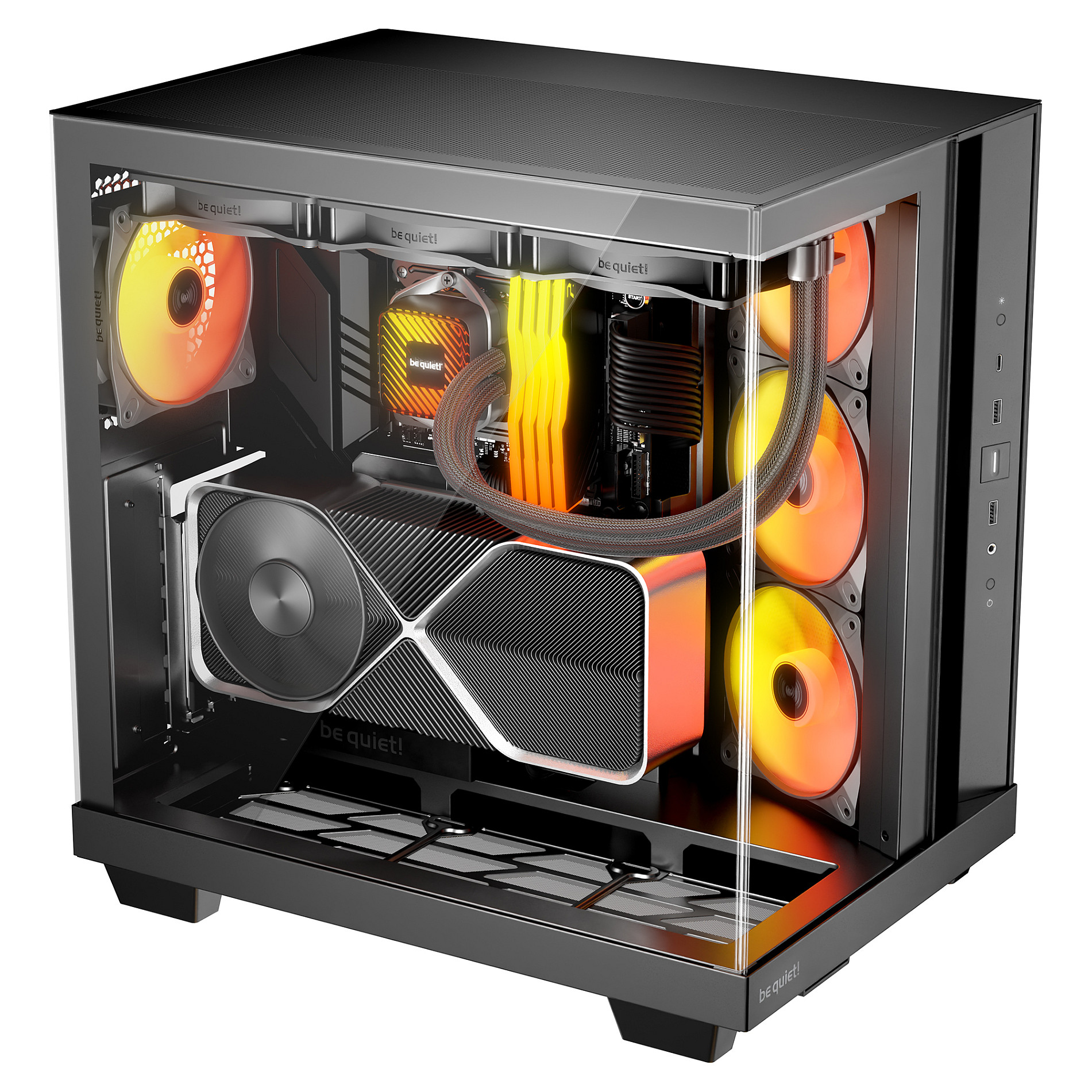 Kasë Midi be quiet! Light Base 500 LX – Zezë - 3