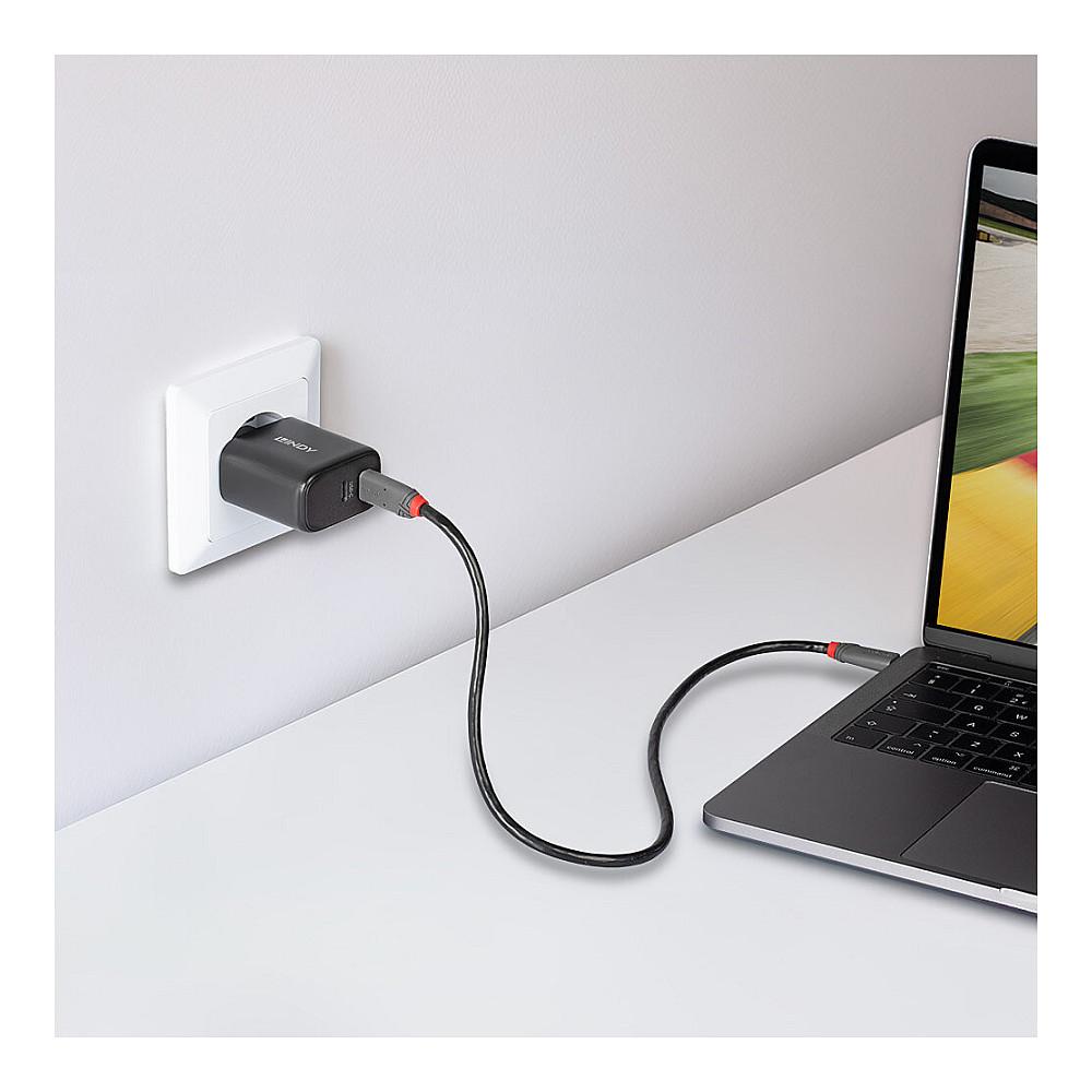 Adapter Lindy 73438 / 65W / 2 x USB-C / PD 3.0 / PPS - Zezë - 4