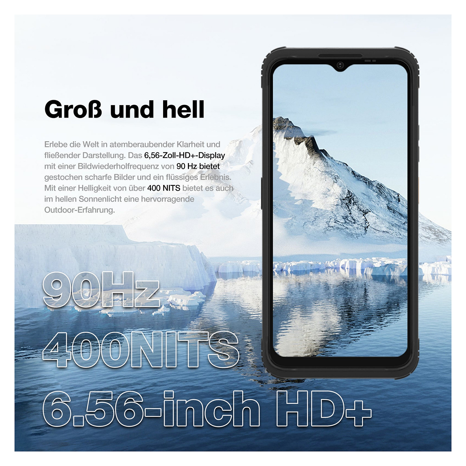 AGM Mobile H MAX Outdoor Rugged Smartphone 4GB / 128GB 4G black - 8