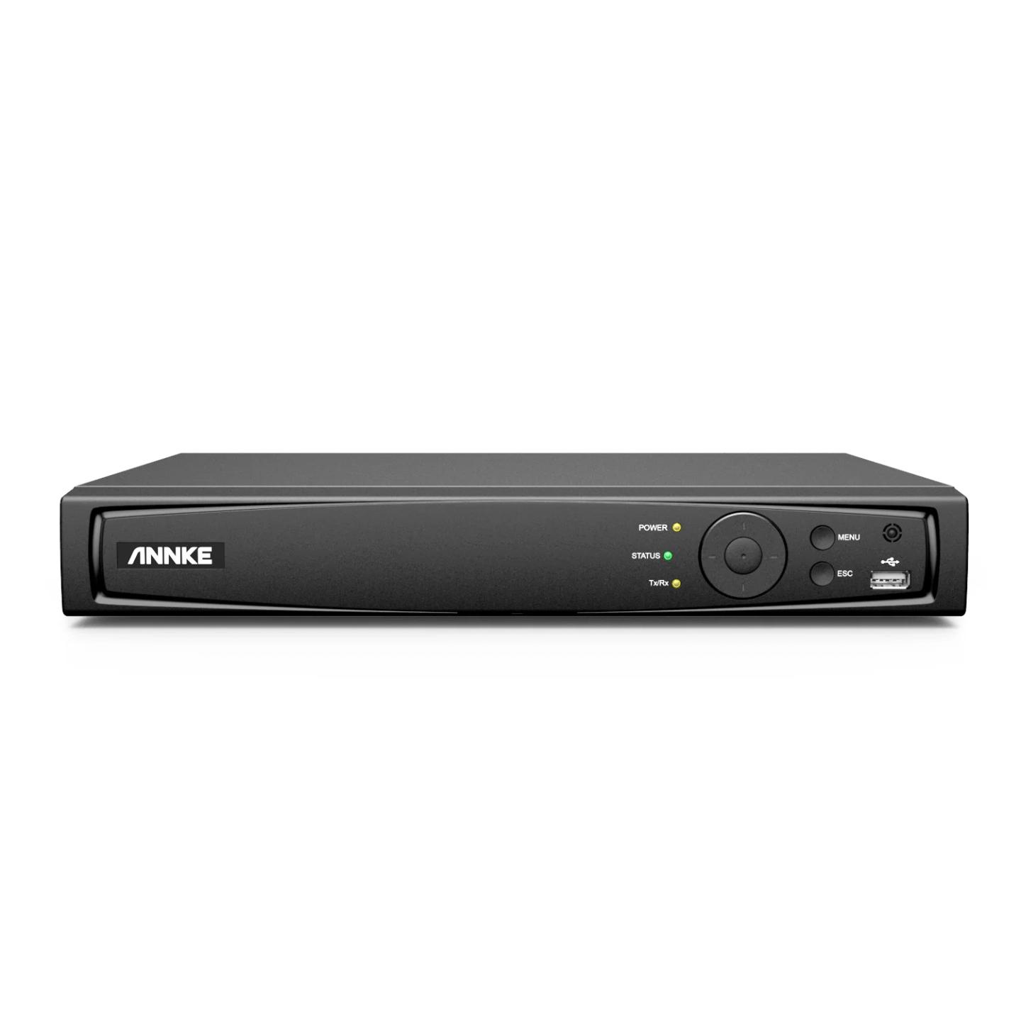 NVR ANNKE N98PBK, 8-Kanal, 12MP, 8× PoE, H.265+, HDMI 4K, VGA 1080p, ONVIF - Zezë