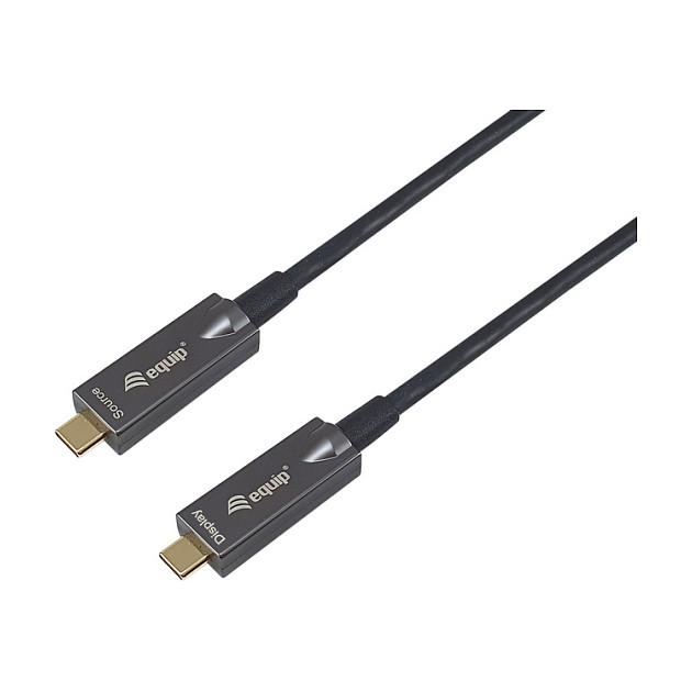 Kabllo USB Equip 119469 / USB-C në USB-C / USB 3.2 Gen 2 / 10 Gbit/s / 60W / 15m - Zezë