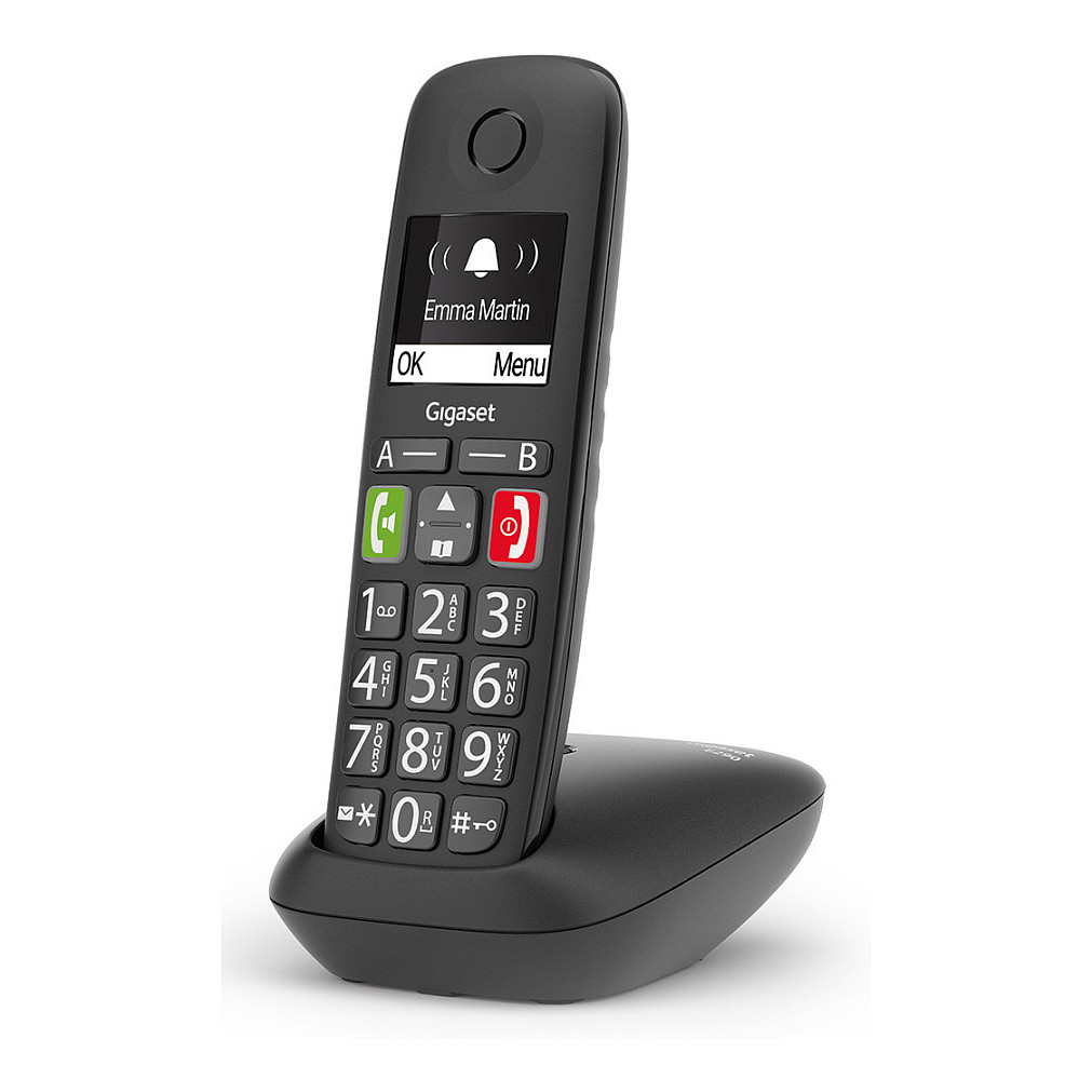 Telefon i thjeshtë Gigaset E290 / 2" / DECT & Hands-Free - Zezë - 5