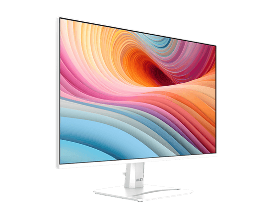 Monitor MSI PRO MP275W E2, 27", Full HD IPS, 120Hz, 4ms, HDMI+DP+VGA - Bardhë - 2