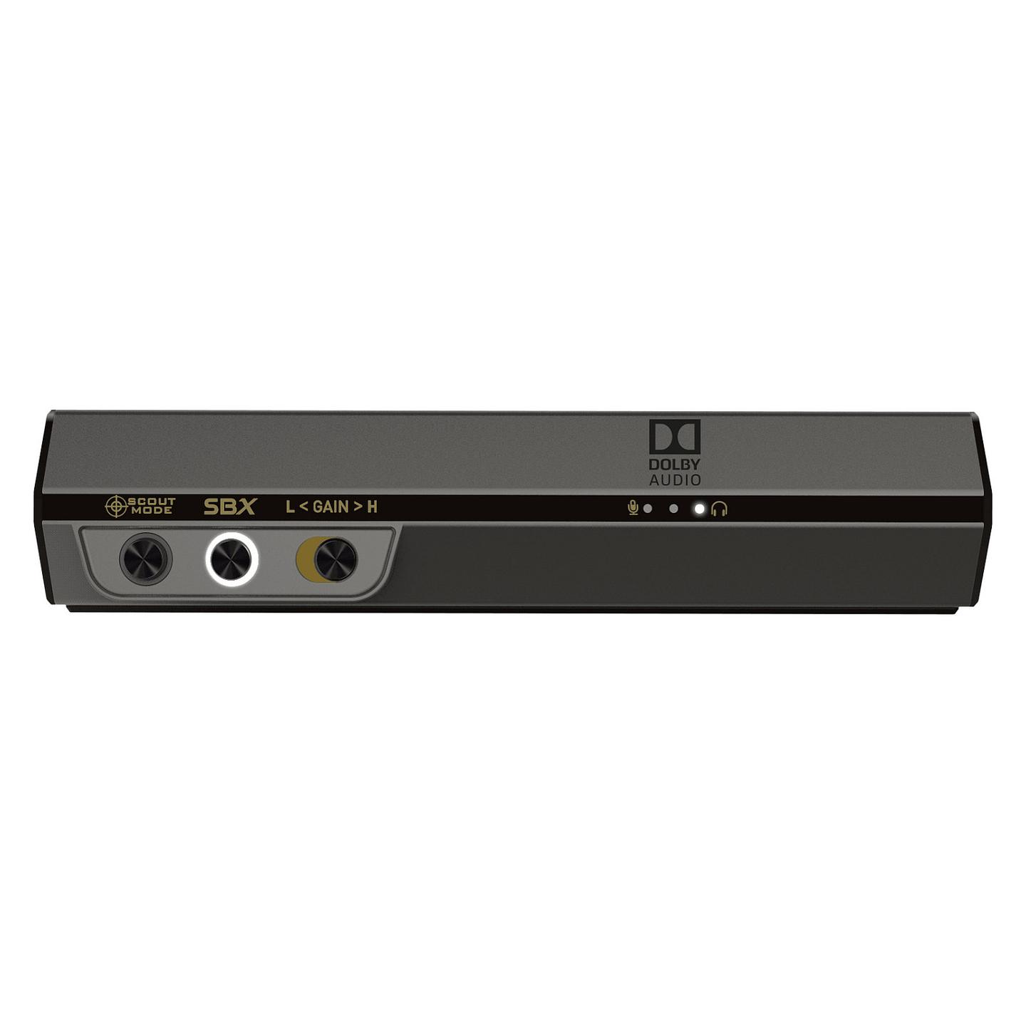 Kartelë zanore e jashtme Creative Sound BlasterX G6, USB, DAC 32-bit/384 kHz, SNR 130 dB, Dolby Digital, surround virtual 7.1 - Zezë - 4