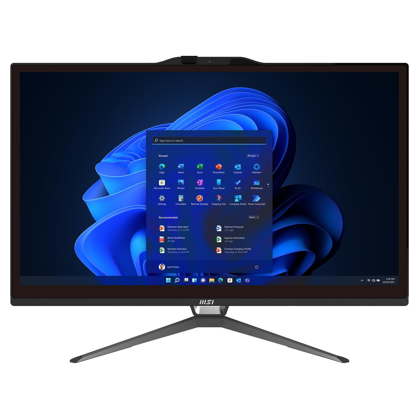 AIO MSI Pro AP222T 13M-045EU, Core i3-13100, 8GB DDR4, 256GB, 21.5" FHD IPS Touch, Tastierë & Maus - Zezë - 9