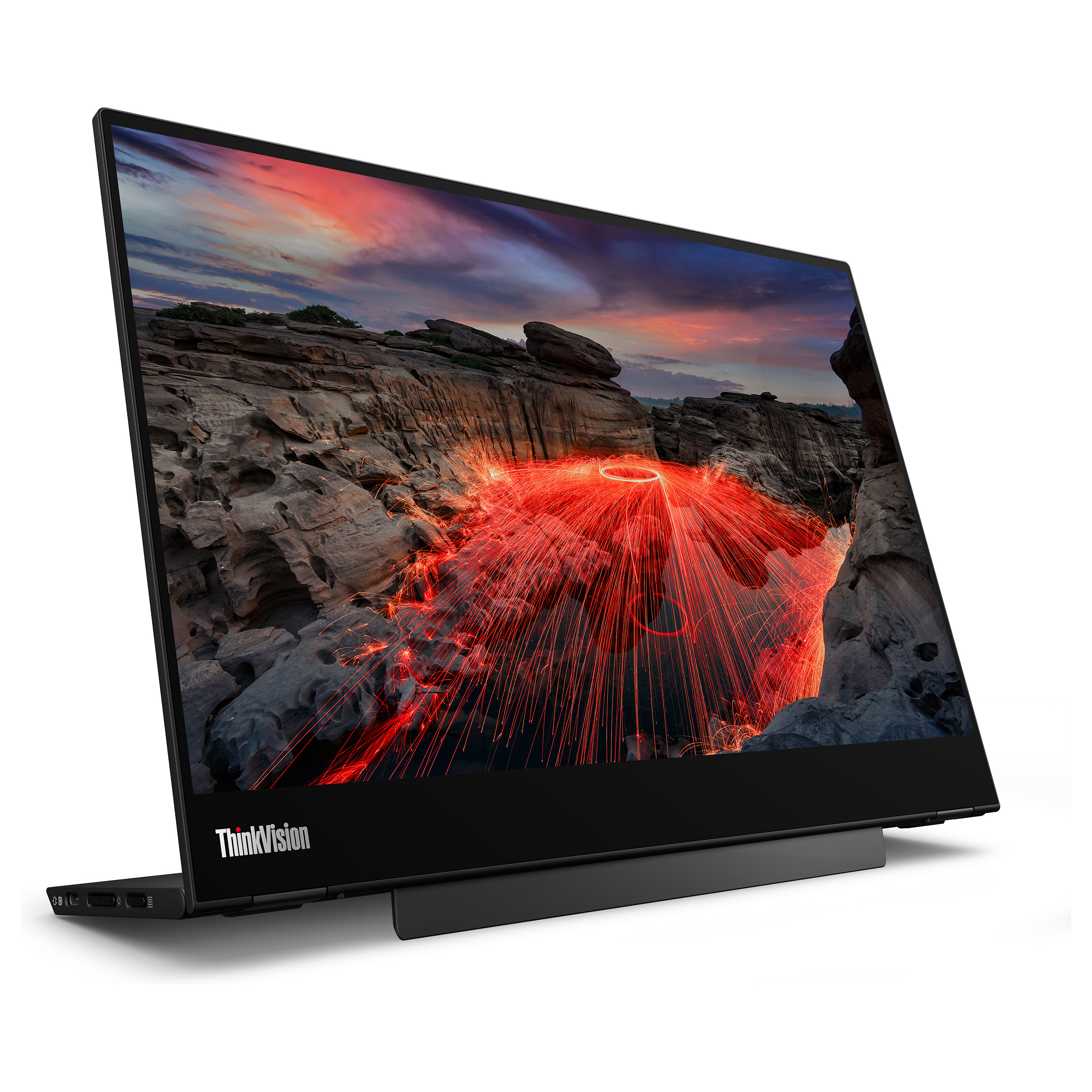 Monitor 35.6cm/14" (2240x1400) Lenovo ThinkVision M14t Gen 2 IPS Touch portable 6ms 60Hz 2xUSB-C Black - 11